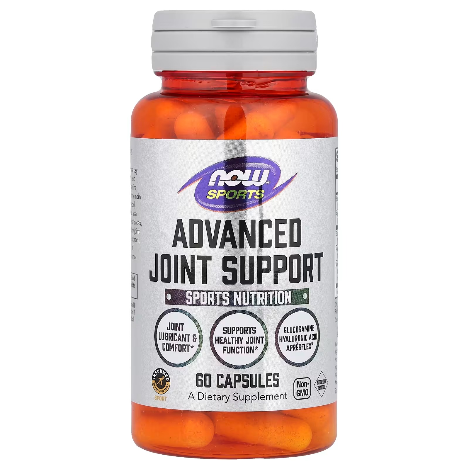 Now Foods Sports Advanced Joint Support Glucosamine Hyaluronic Acid 60 Capsules