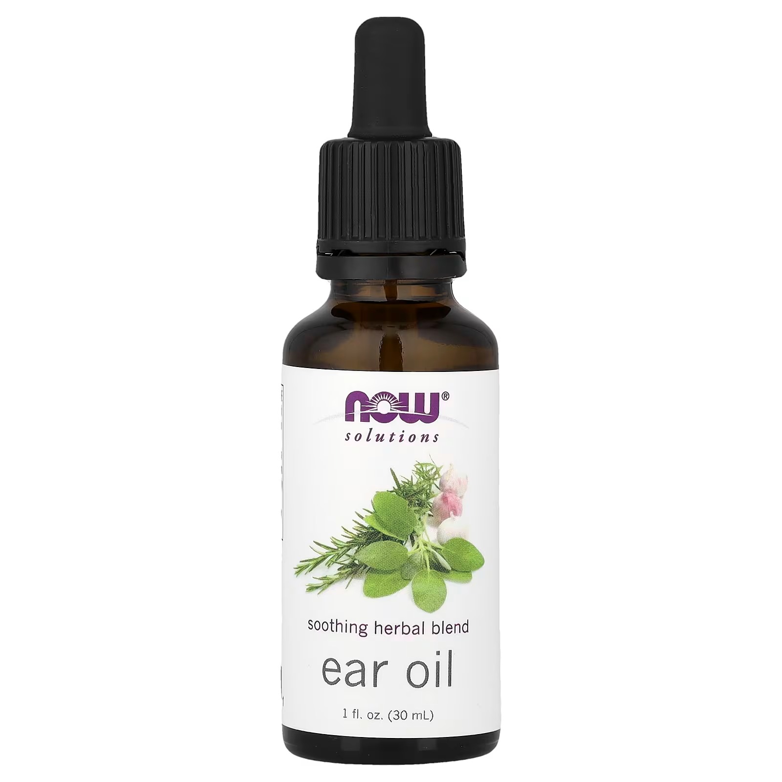 NOW Foods Solutions Ear Oil Soothing Herbal Blend Great on Mild Discomfort or Irritation