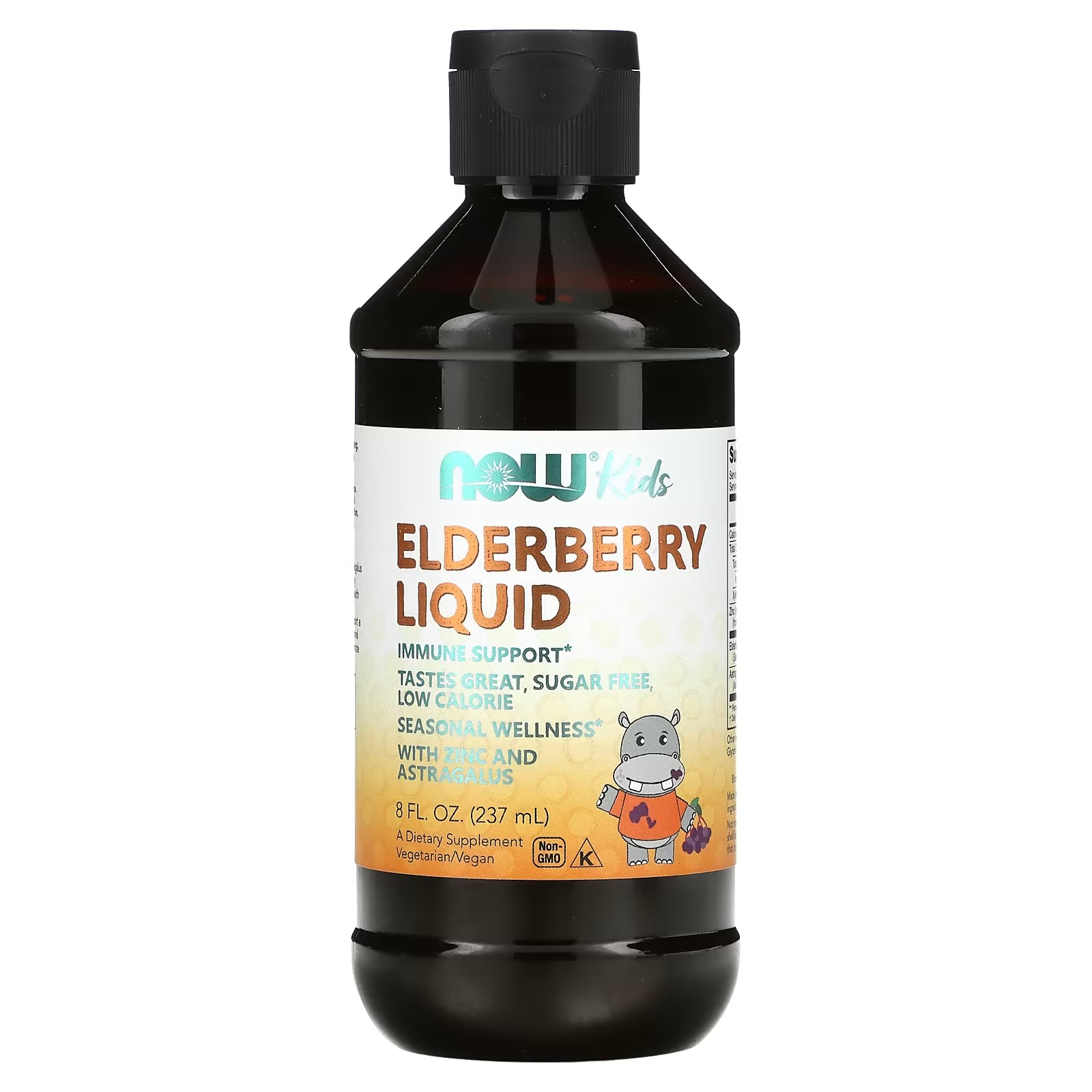 NOW Foods Elderberry Liquid 500 mg 10:1 Concentrate Free Radical Scavenger