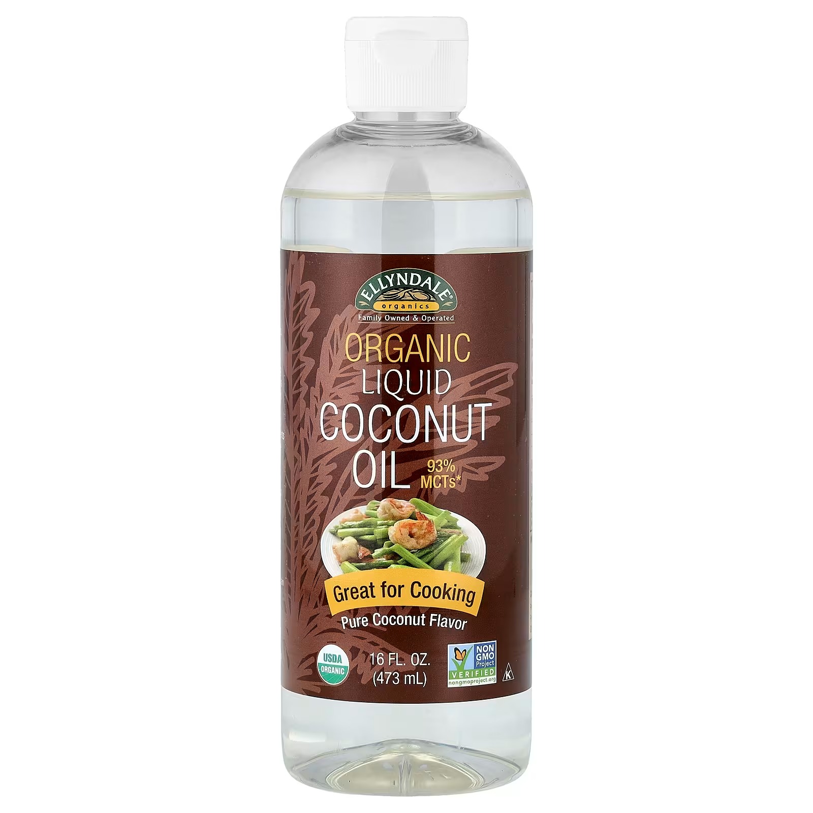 NOW Foods Solutions Liquid Coconut Oil Light and Nourishing Promotes Healthy-Looking Skin and Hair