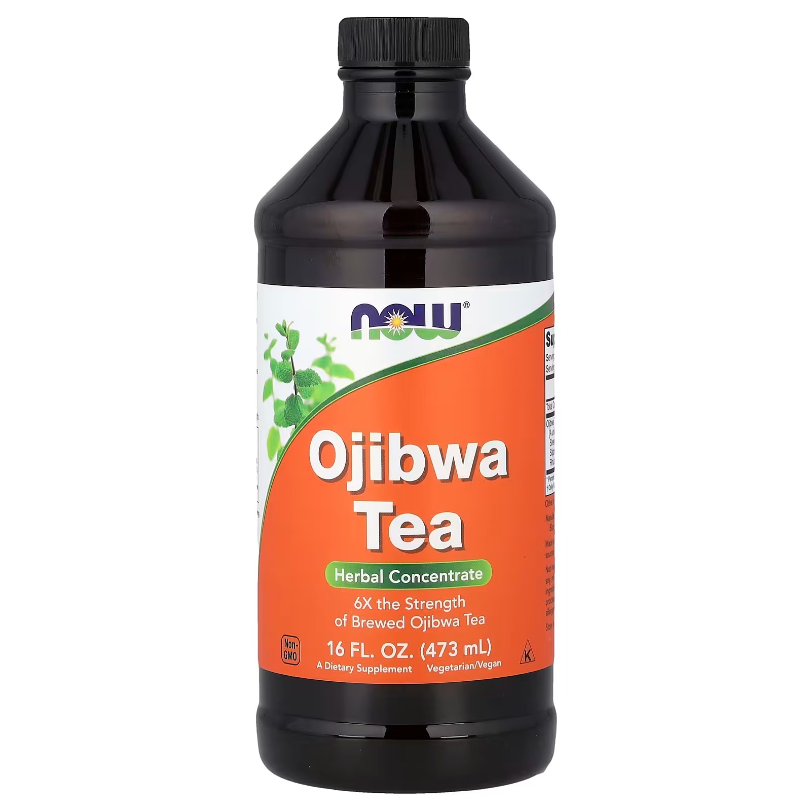 NOW Foods Ojibwa Tea Concentrate 6x the strength of brewed Ojibwa Tea Herbal Concentrate 473ml