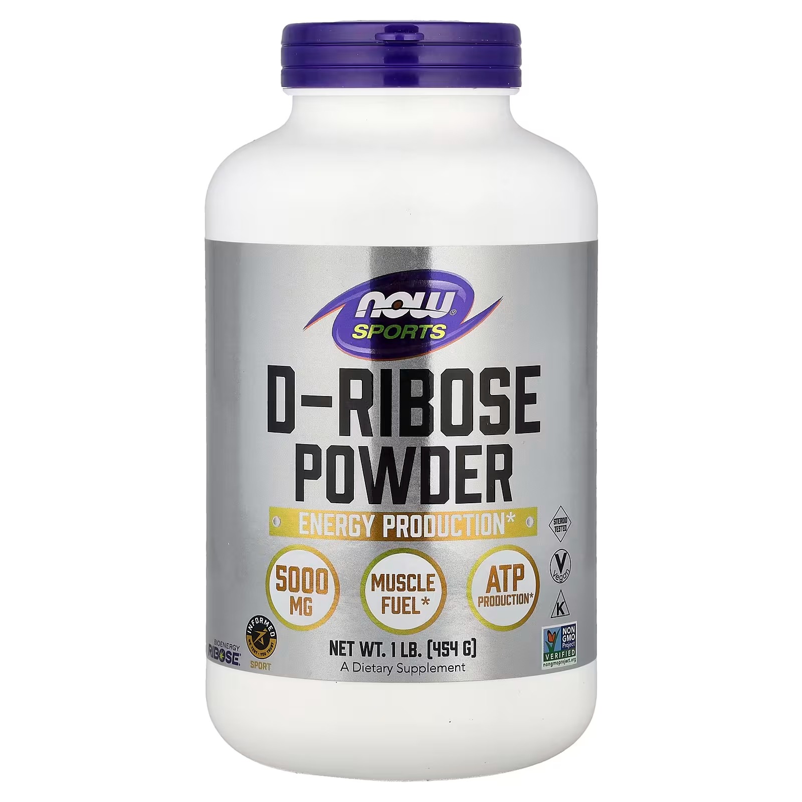 NOW Foods Sports D-Ribose Powder  (454 g)