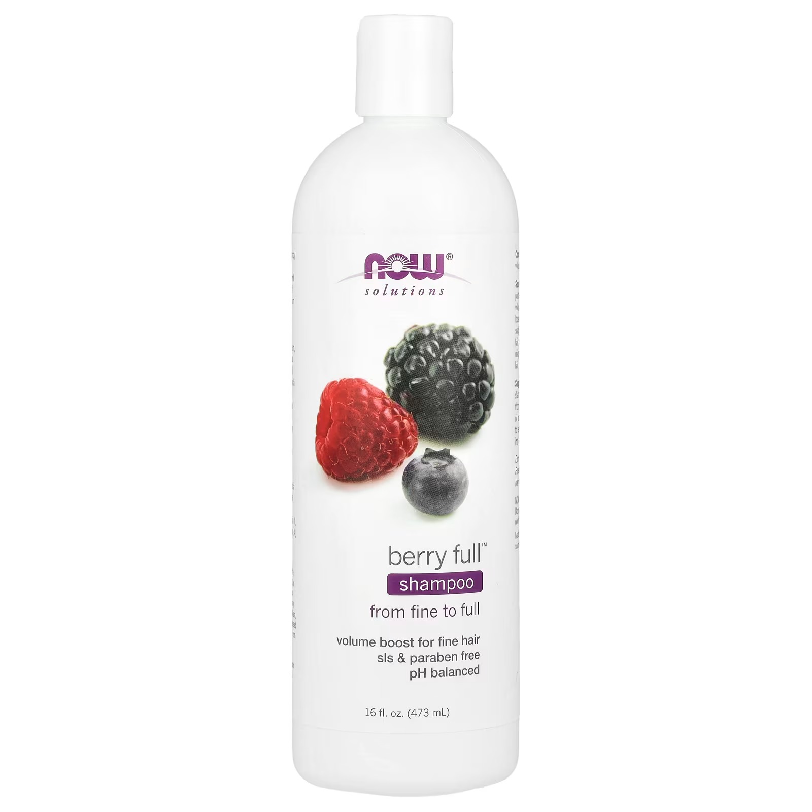 NOW Foods Solutions Berry Full Shampoo From Fine to Full (473 ml)
