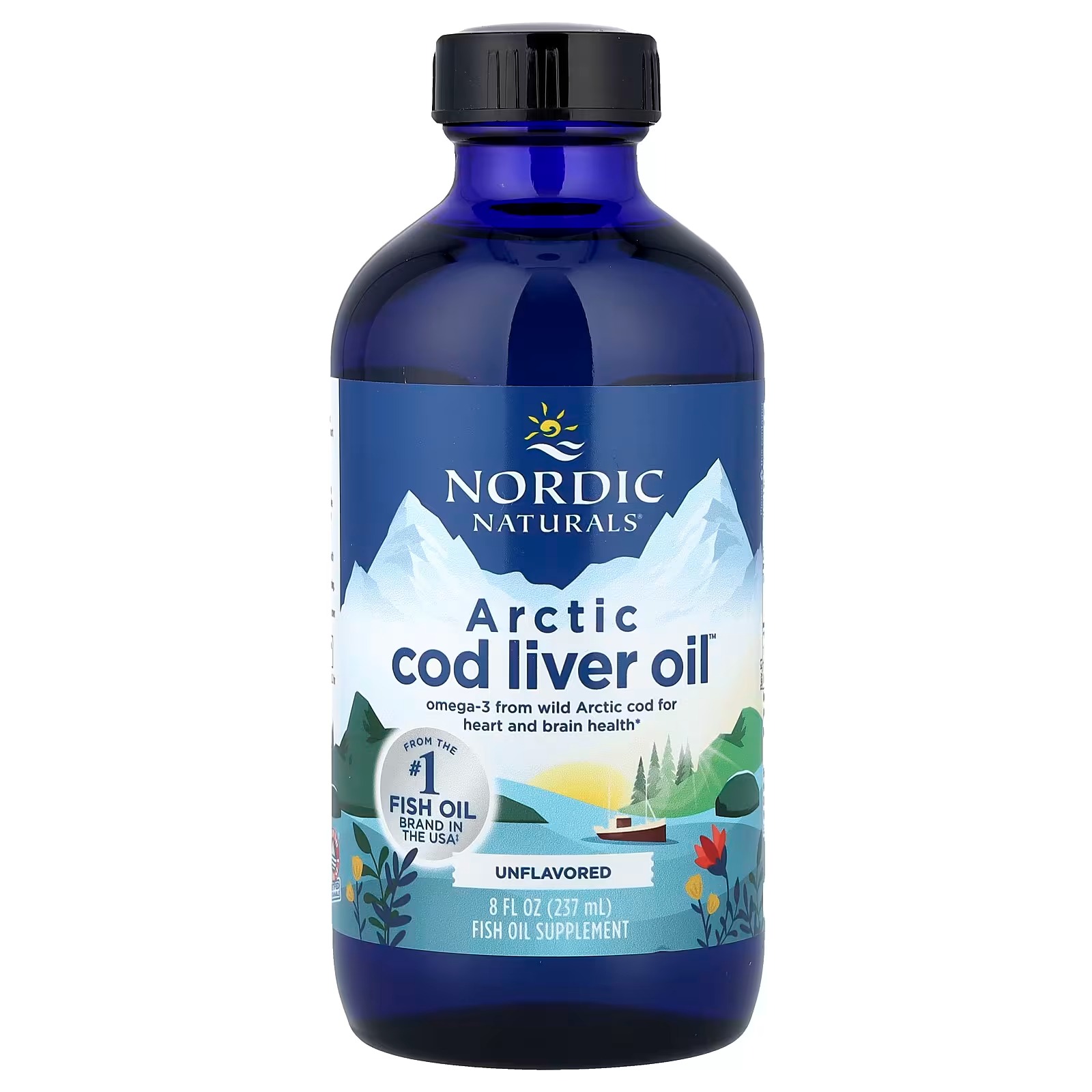 Nordic Naturals Arctic Cod Liver Oil,1060mg Omega-3 Liquid, Unflavored 237 ml