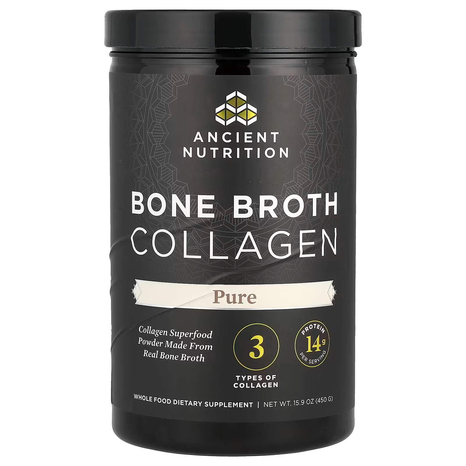 Ancient Nutrition Hydrolyzed Bone Broth Collagen Peptides – Pure, Unflavored Collagen Protein Powder