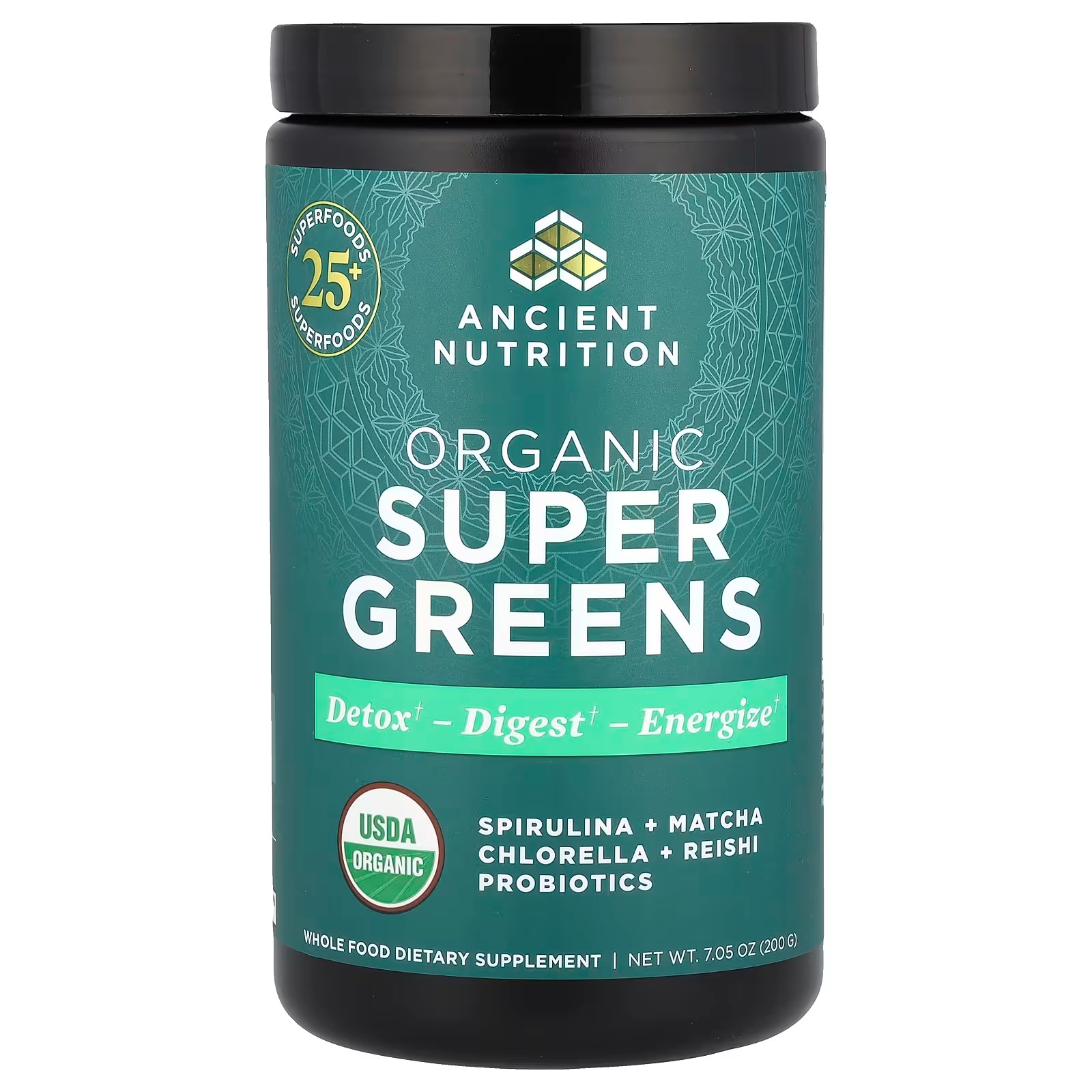 Ancient Nutrition Organic Super Greens + Collagen Peptides Powder – Organic Greens & Collagen Supplement