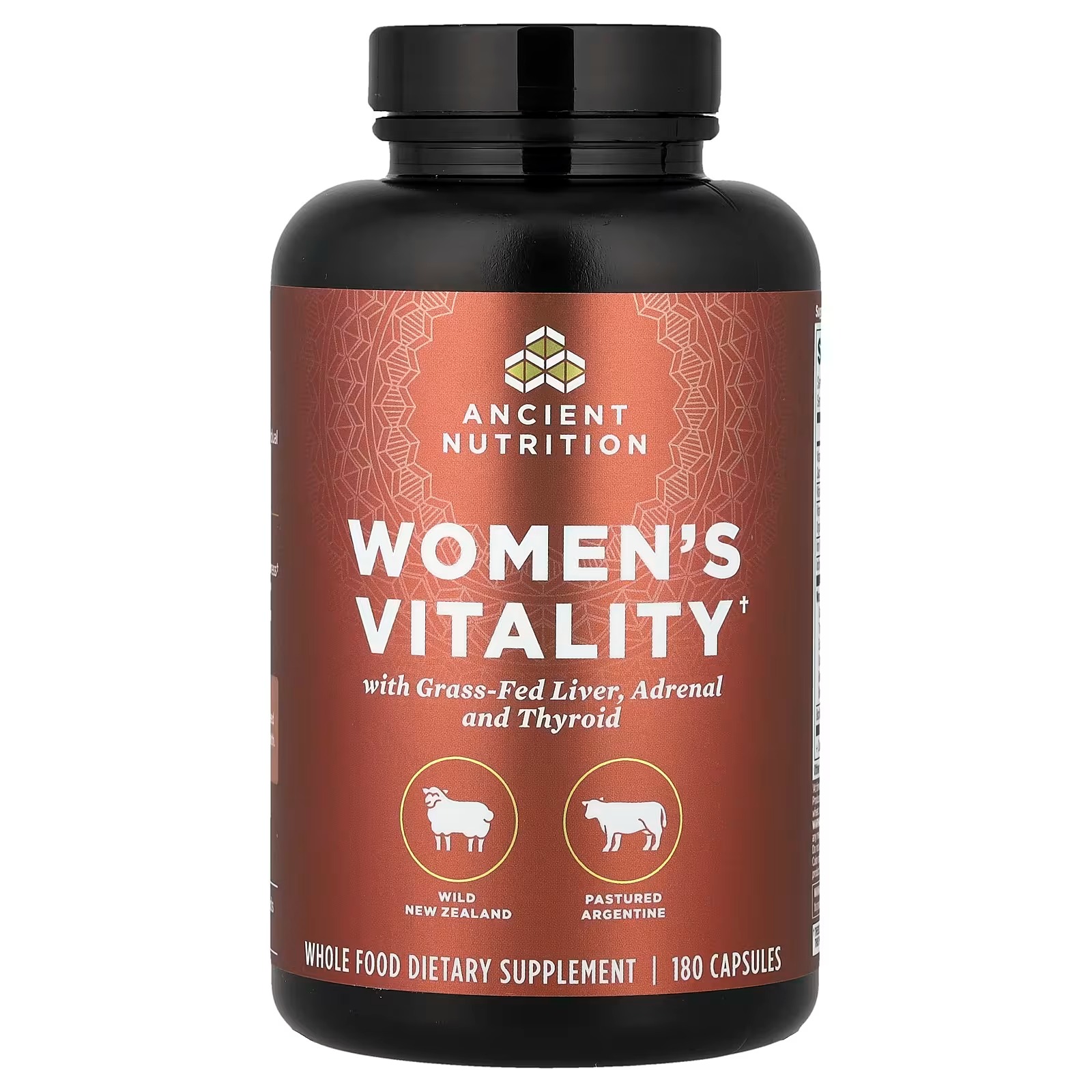 Ancient Nutrition Women’s Vitality 180 Capsules – Women’s Wellness & Daily Vitality Supplement