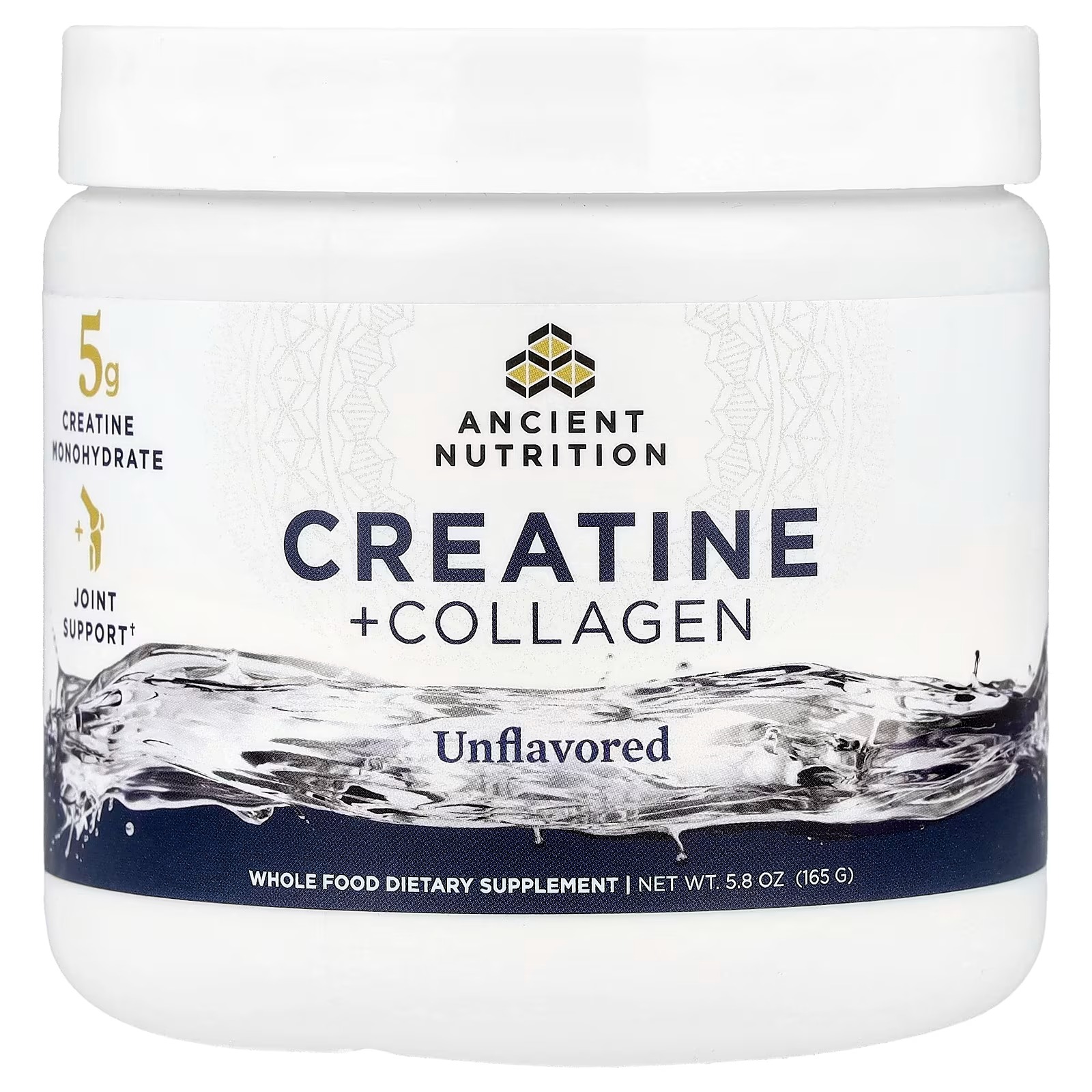 Ancient Nutrition Creatine Monohydrate + Collagen Powder 5g – Creatine & Collagen Protein Supplement