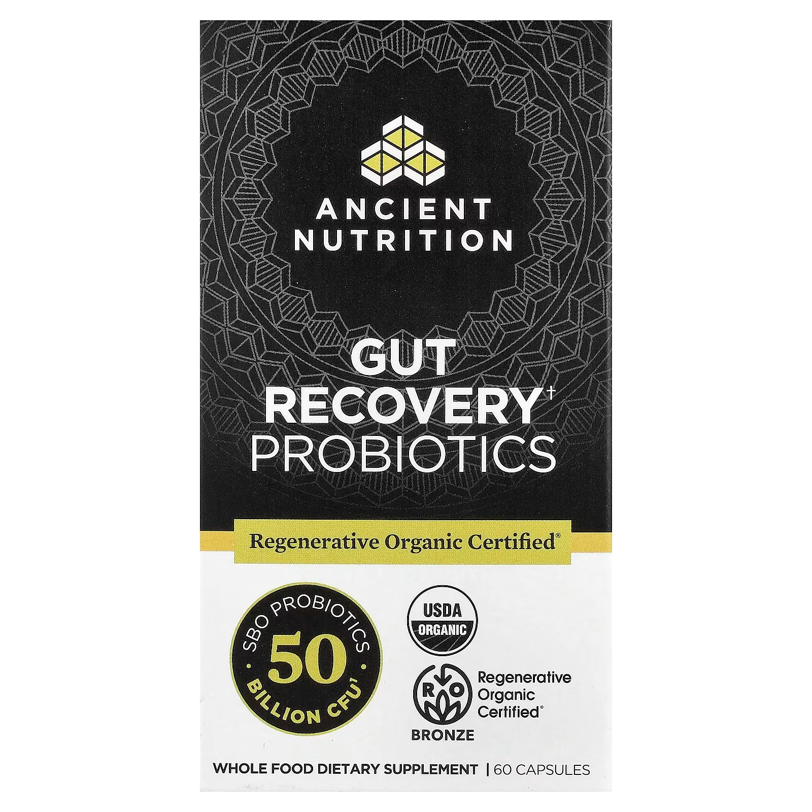 Ancient Nutrition Regenerative Organic Certified Gut Recovery Probiotics – Gut Health & Digestive Support