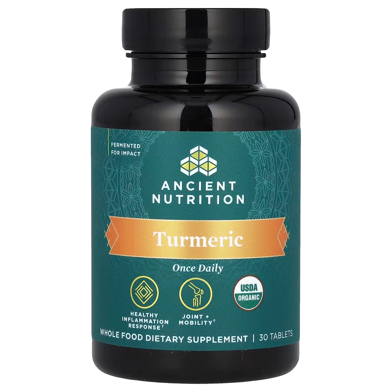 Ancient Nutrition Regenerative Organic Certified Turmeric Capsules – Organic Turmeric Supplement for Daily Wellness
