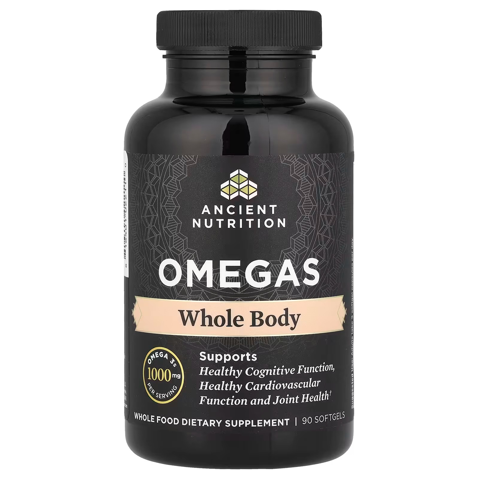 Ancient Nutrition Omegas Whole Body – ALA, DHA & EPA from Wild-Caught Fish, Omega-3 Supplement