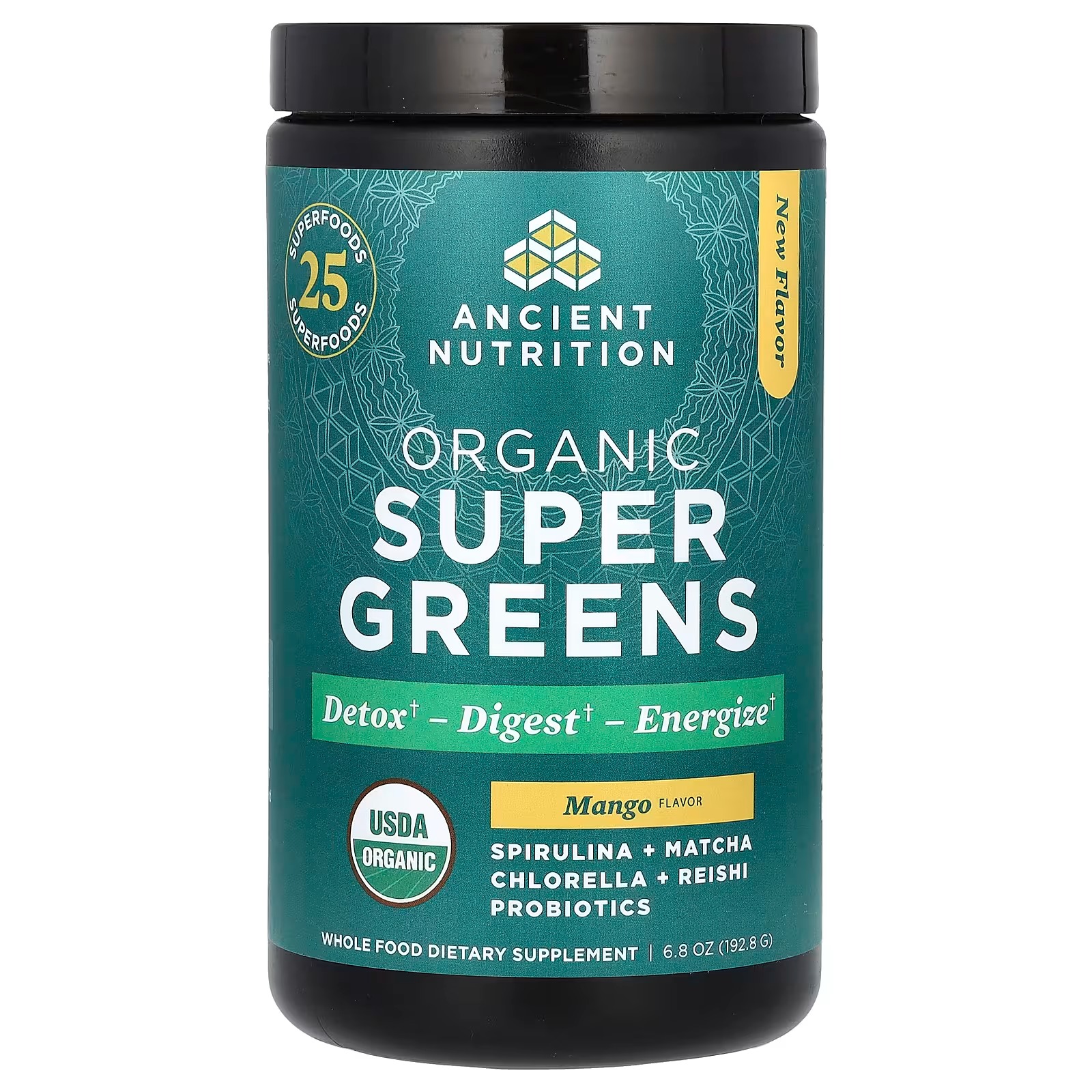 SEO-Optimized Product Title: Ancient Nutrition Organic Super Greens Powder – Mango Flavor with Probiotics, Organic Greens Supplemen