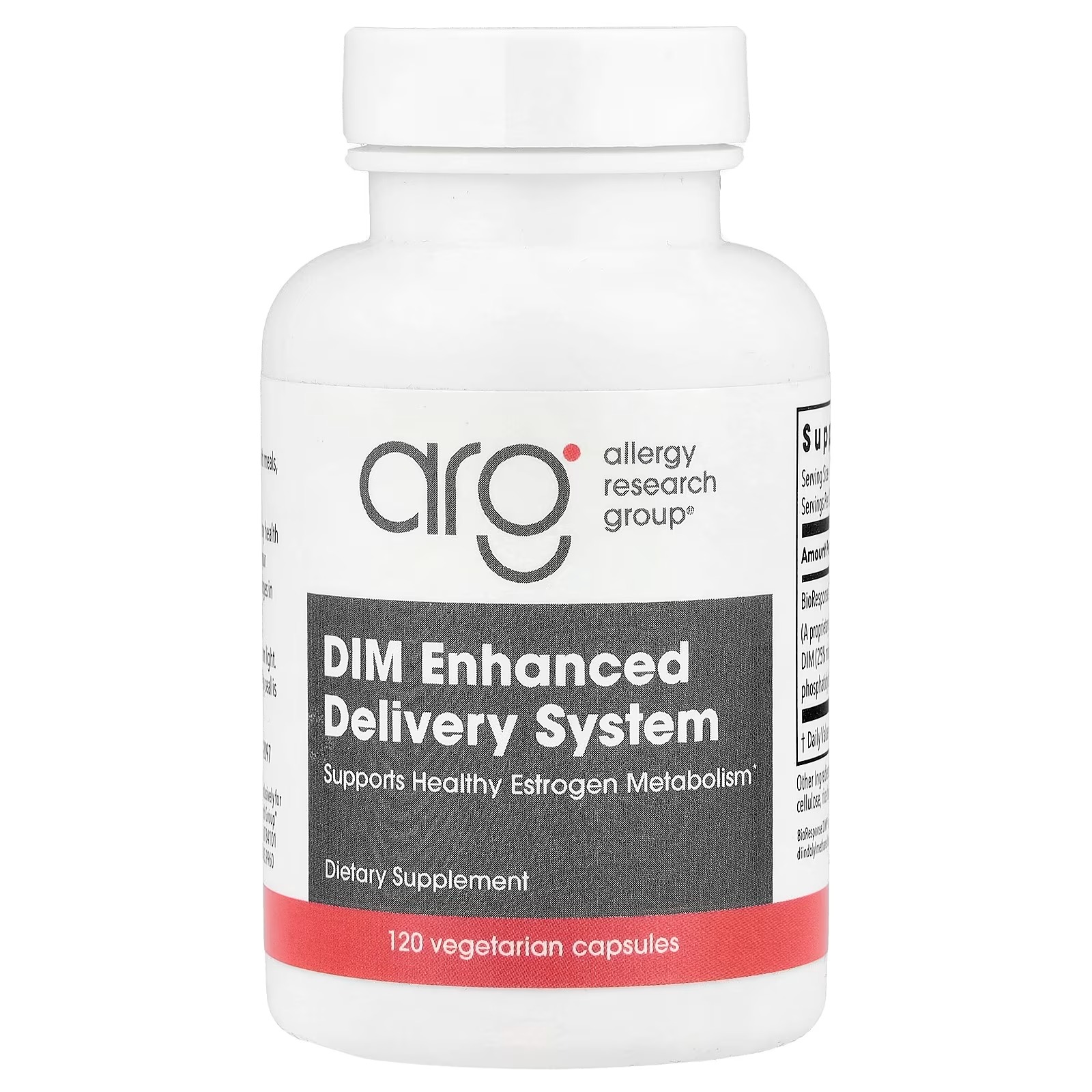 Allergy Research Group ARG DIM Enhanced Delivery System Soy-Free 120 Capsules – Advanced DIM Supplement for Daily Wellness