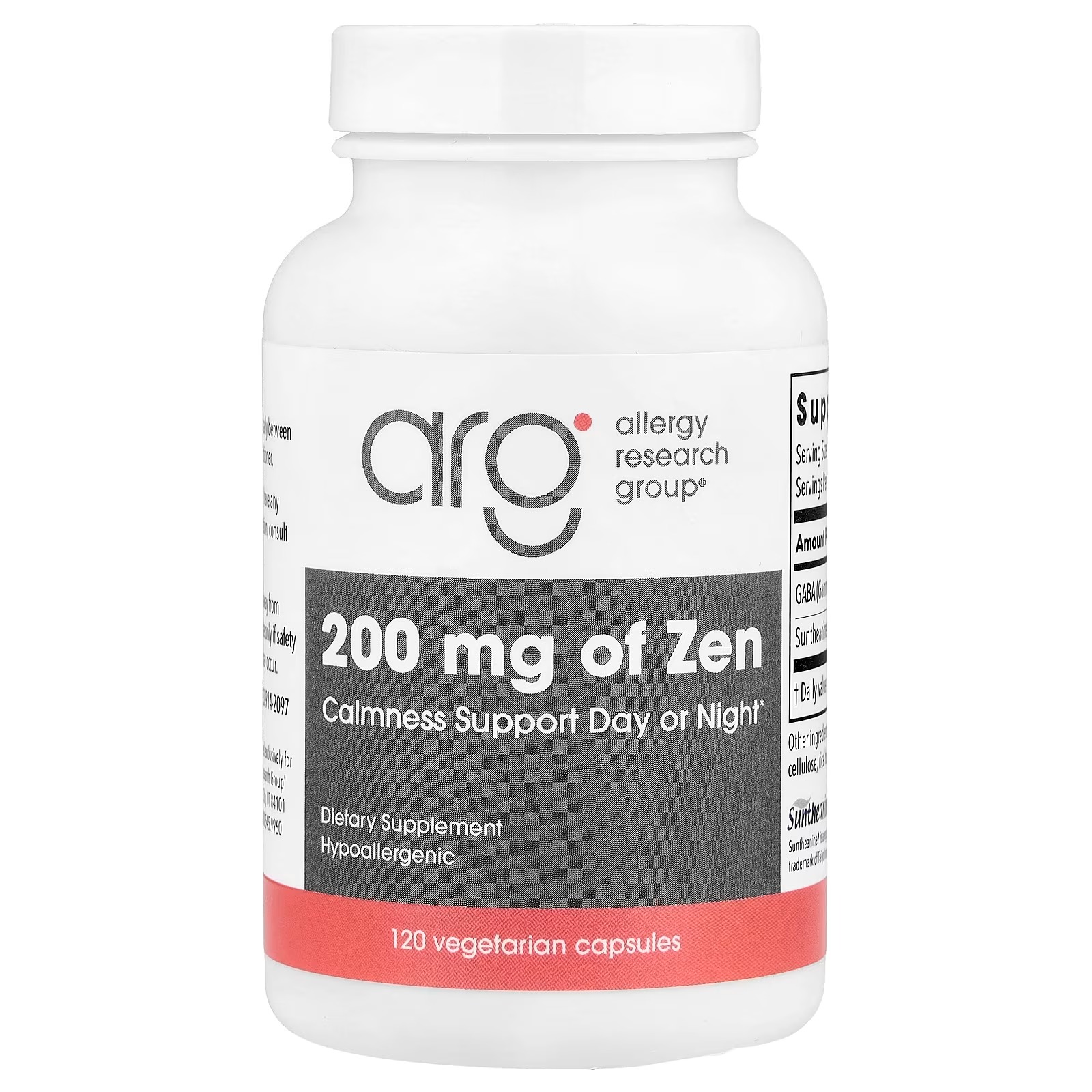 Allergy Research Group Zen 120 Vegetarian Capsules – Premium Relaxation, Stress & Daily Wellness Support Supplement