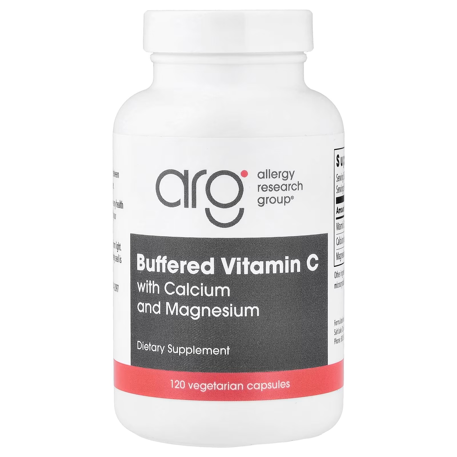 ARG Buffered Vitamin C 1000 mg 120 Tablets – High Potency Vitamin C Supplement for Immune & Daily Wellness Support
