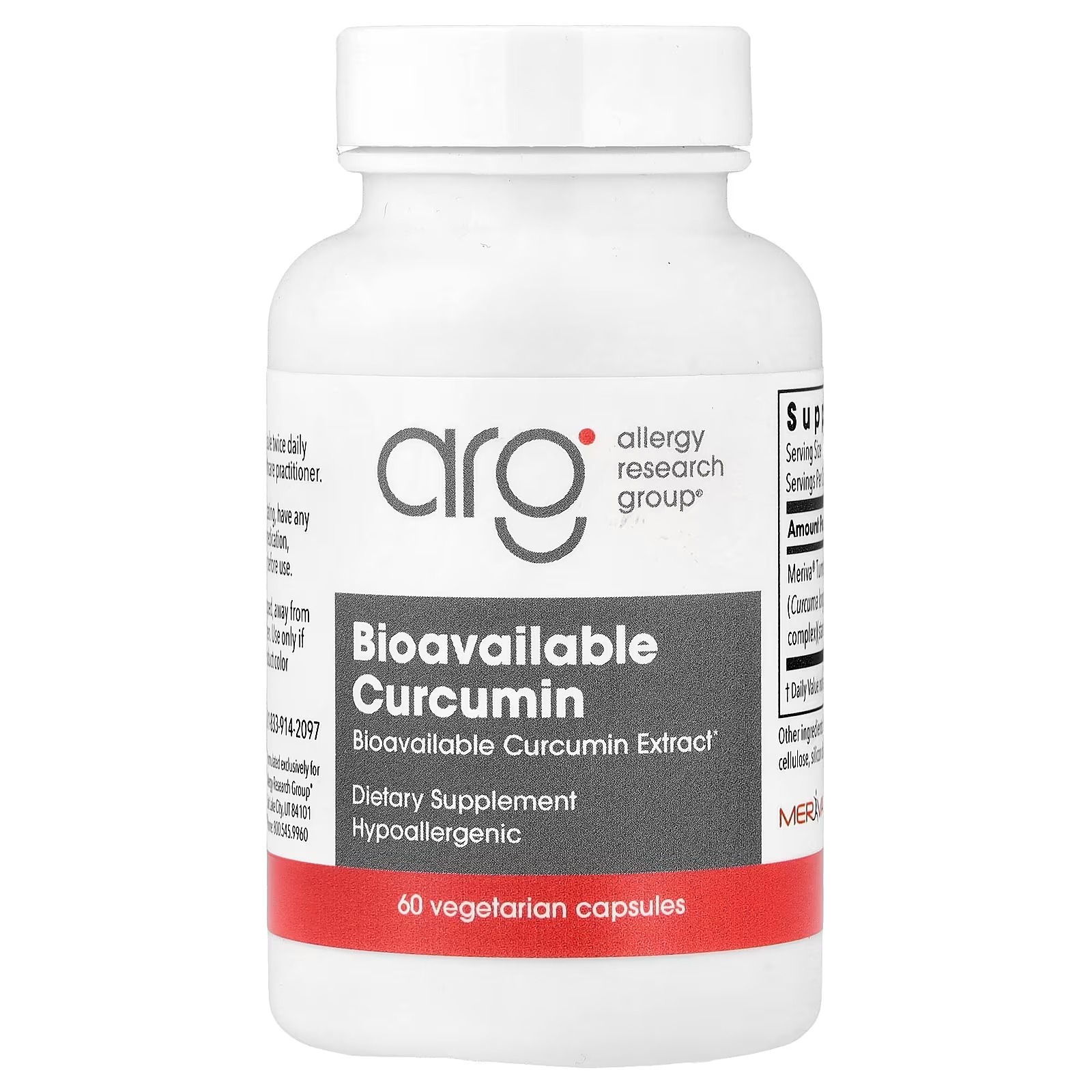 ARG CurcuWIN 500 Turmeric Curcumin Extract 60 Capsules – High Potency Curcumin Supplement for Antioxidant & Joint Wellness Support
