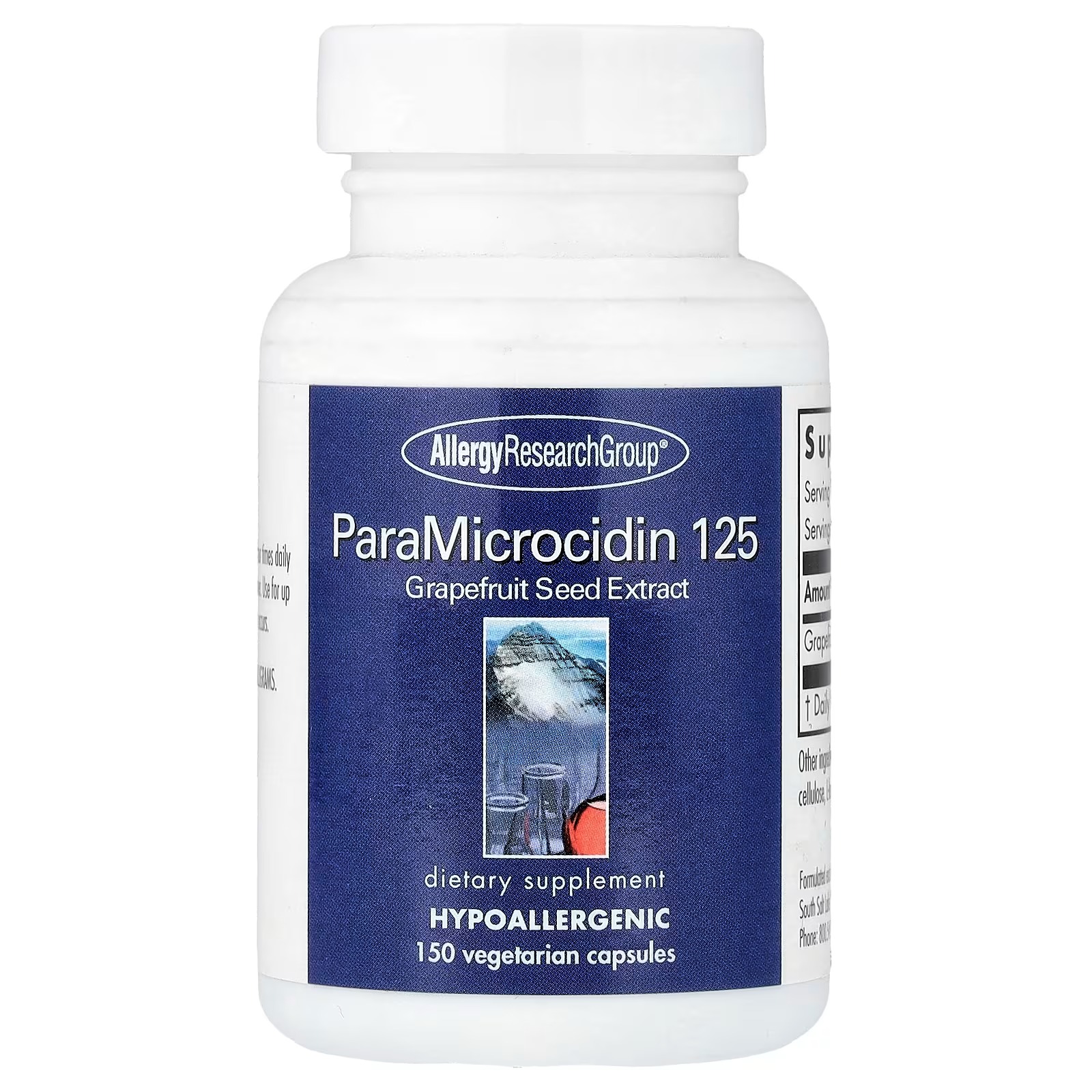 Allergy Research Group Paramicrocidin 125 Grapefruit Seed Extract 150 Capsules – Concentrated Botanical Extract Supplement for Daily Wellness