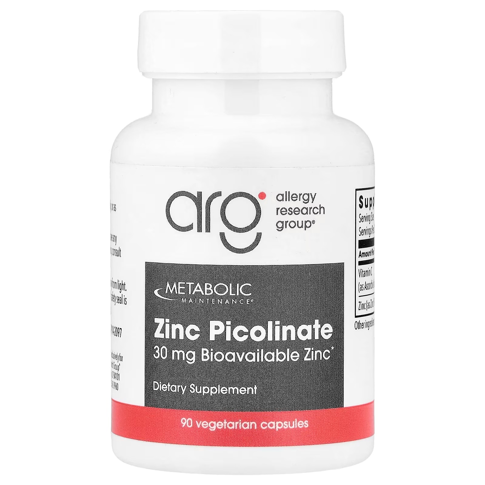 Metabolic Maintenance Zinc Picolinate 30 mg 90 Capsules – High Potency Zinc Supplement for Immune Health & Daily Wellness Support