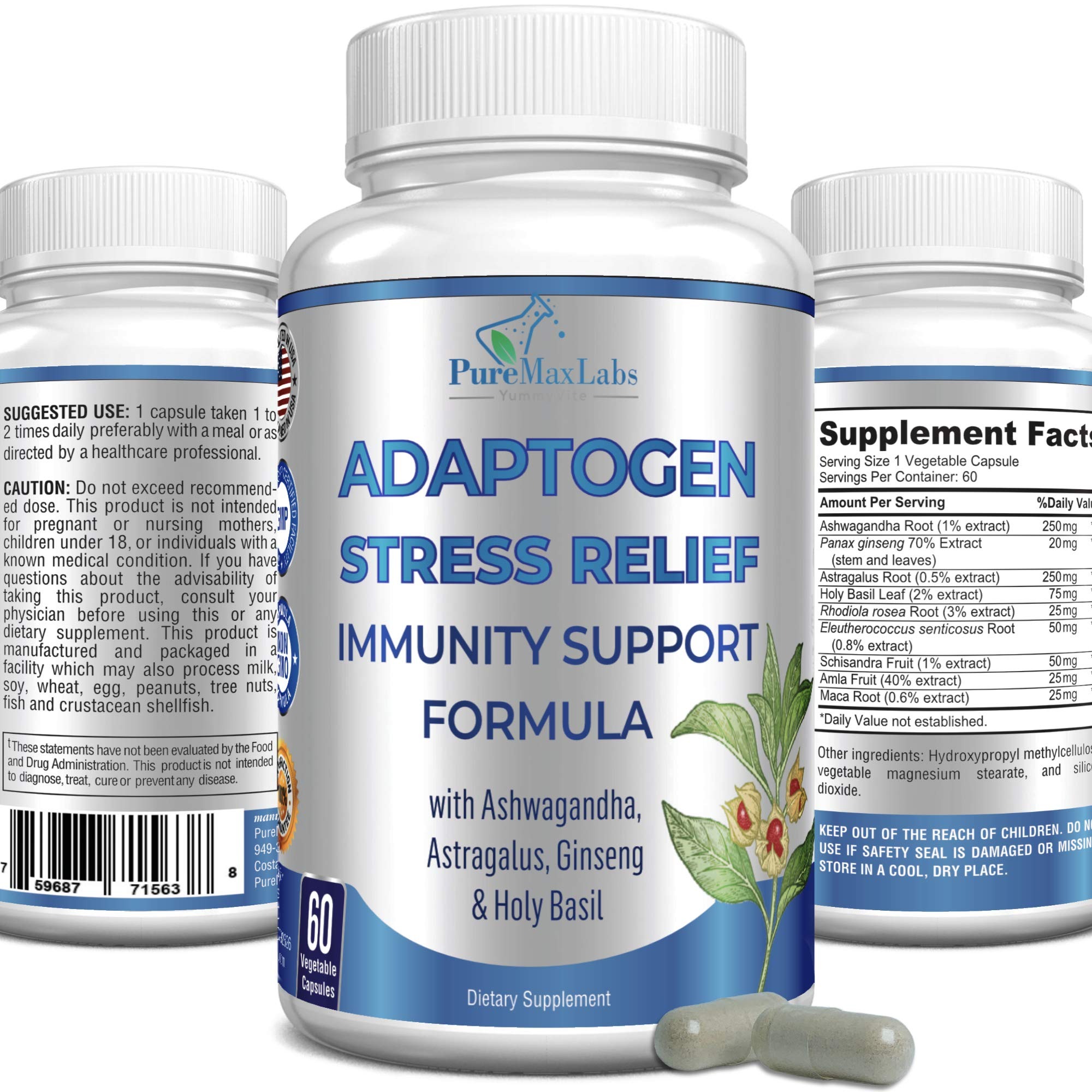 Adaptogen Stress Relief & Immune Support Formula – Premium Herbal Adaptogenic Supplement for Stress Balance, Energy & Daily Wellness in Pakistan