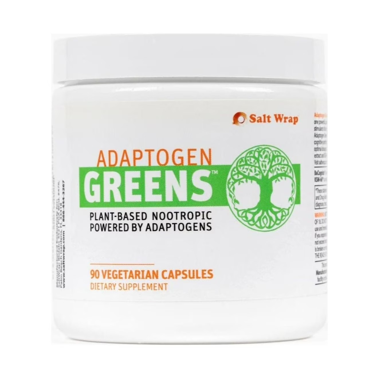 SaltWrap Adaptogen Greens Capsules – Caffeine-Free Adaptogen Formula
