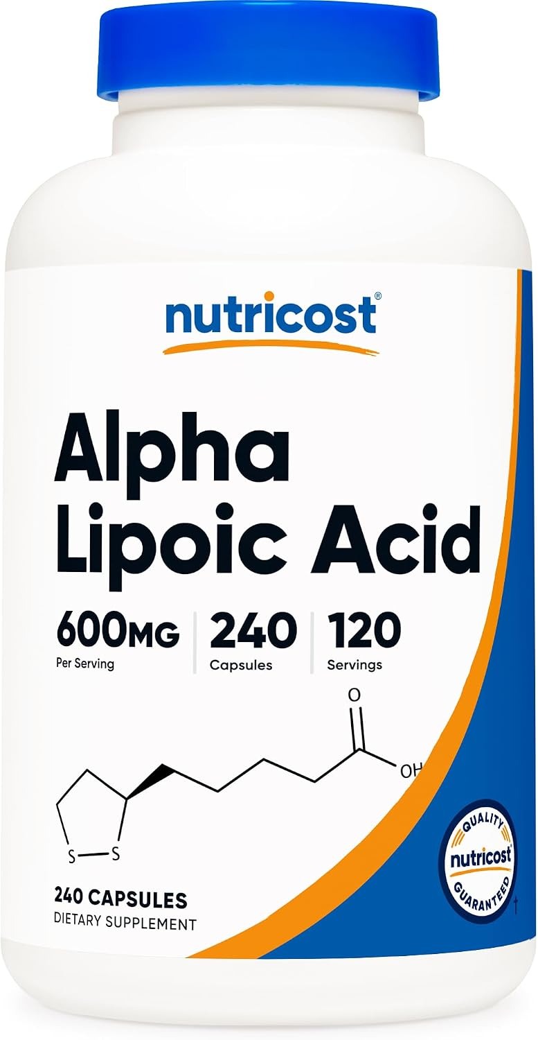 Nutricost ALA 300mg Capsules – Alpha Lipoic Acid Supplement