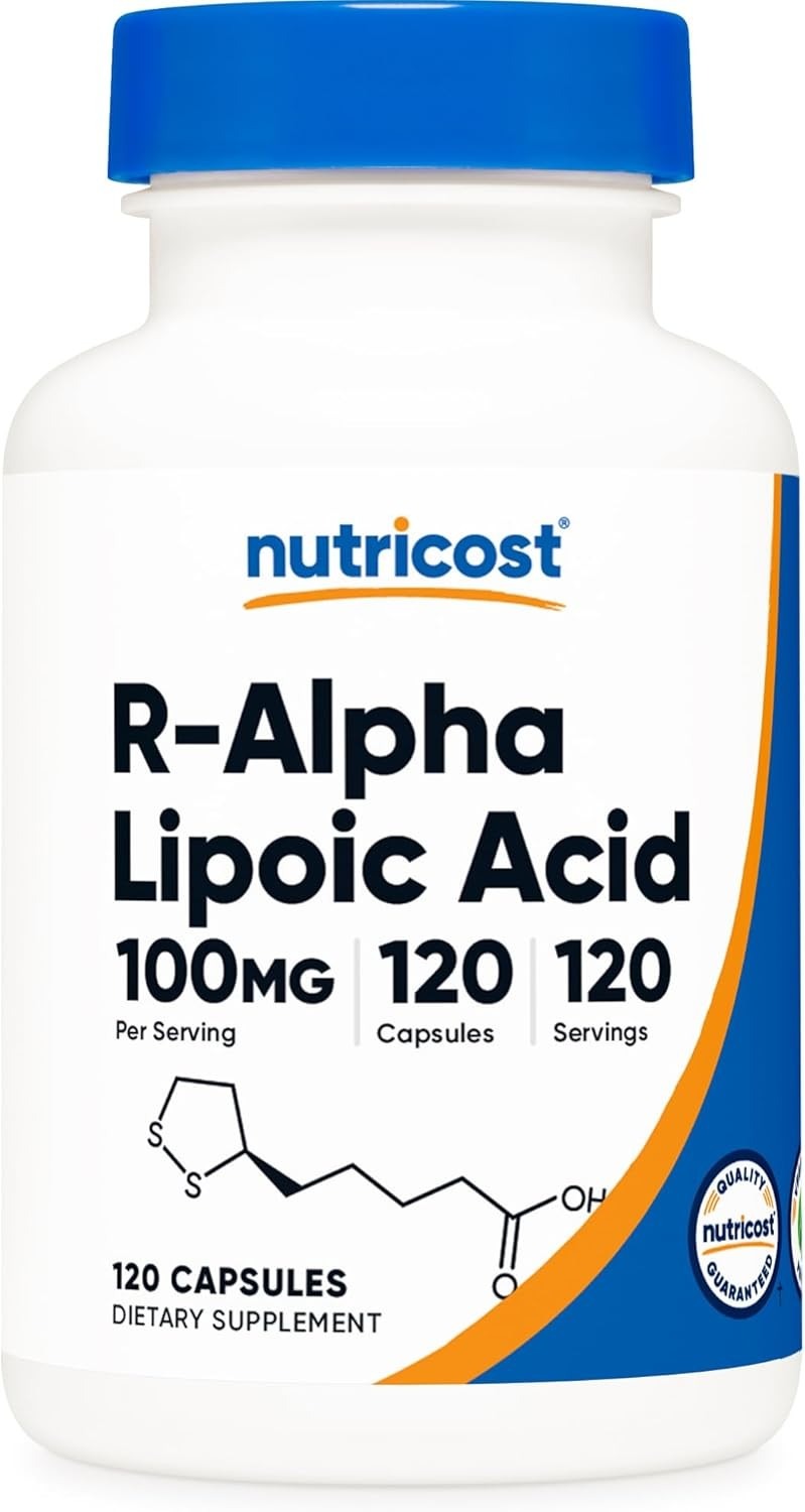 Nutricost R-ALA 100mg – High-Quality Alpha Lipoic Acid Supplement