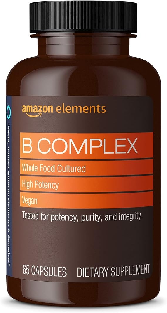 Amazon Elements B Complex Vitamins – Energy Metabolism & Immune Support