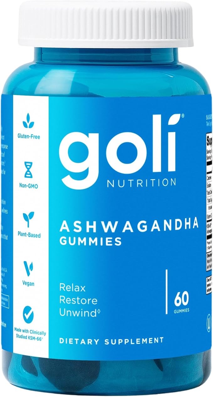 Goli Ashwagandha & Vitamin D Gummies – KSM-66, 60 Count