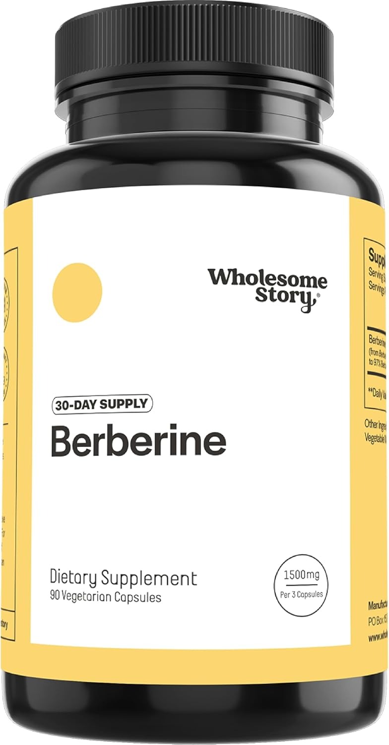 Berberine 1500mg Capsules | 500mg Per Capsule High Purity Formula