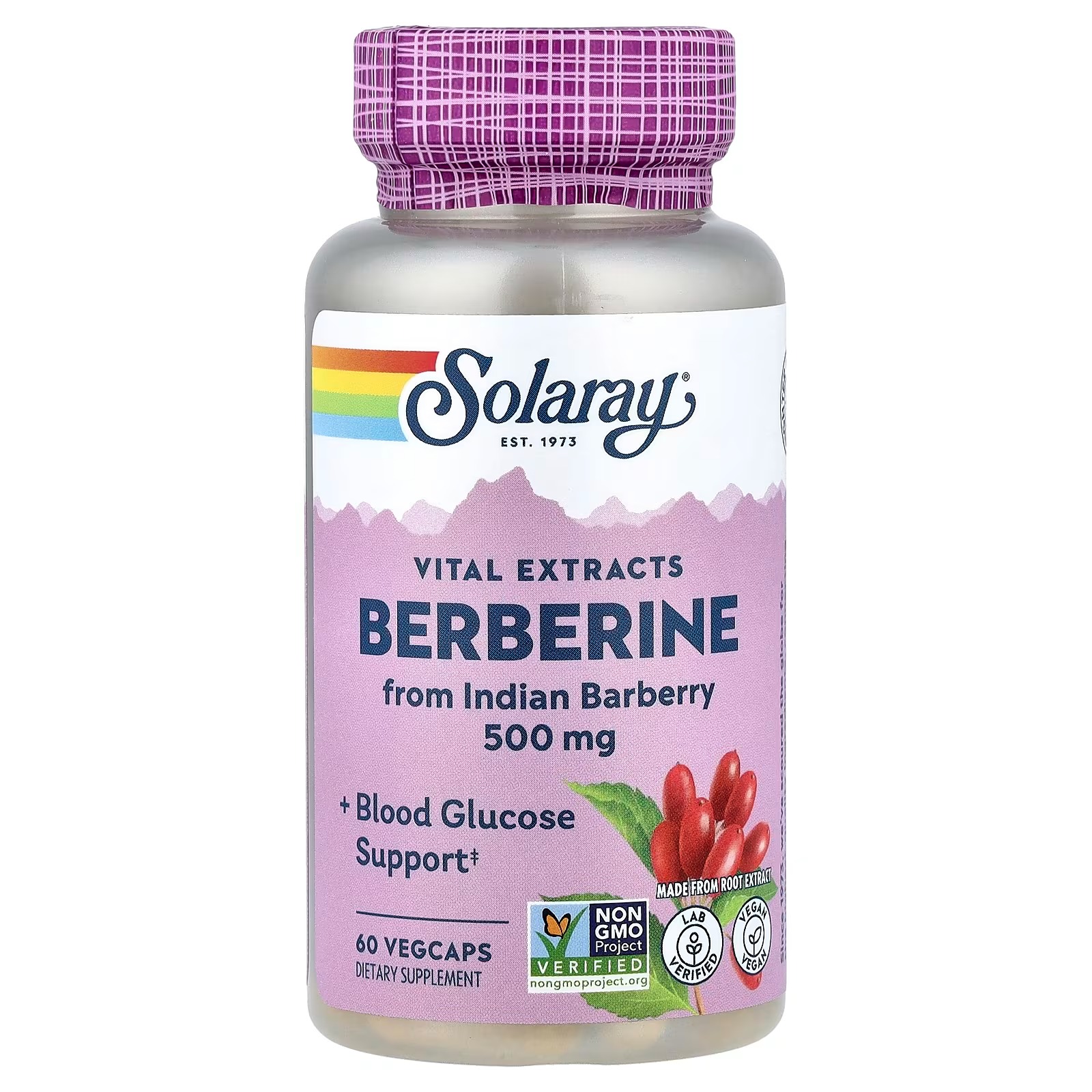 Solaray Vital Extracts Berberine 500mg | 60 VegCaps