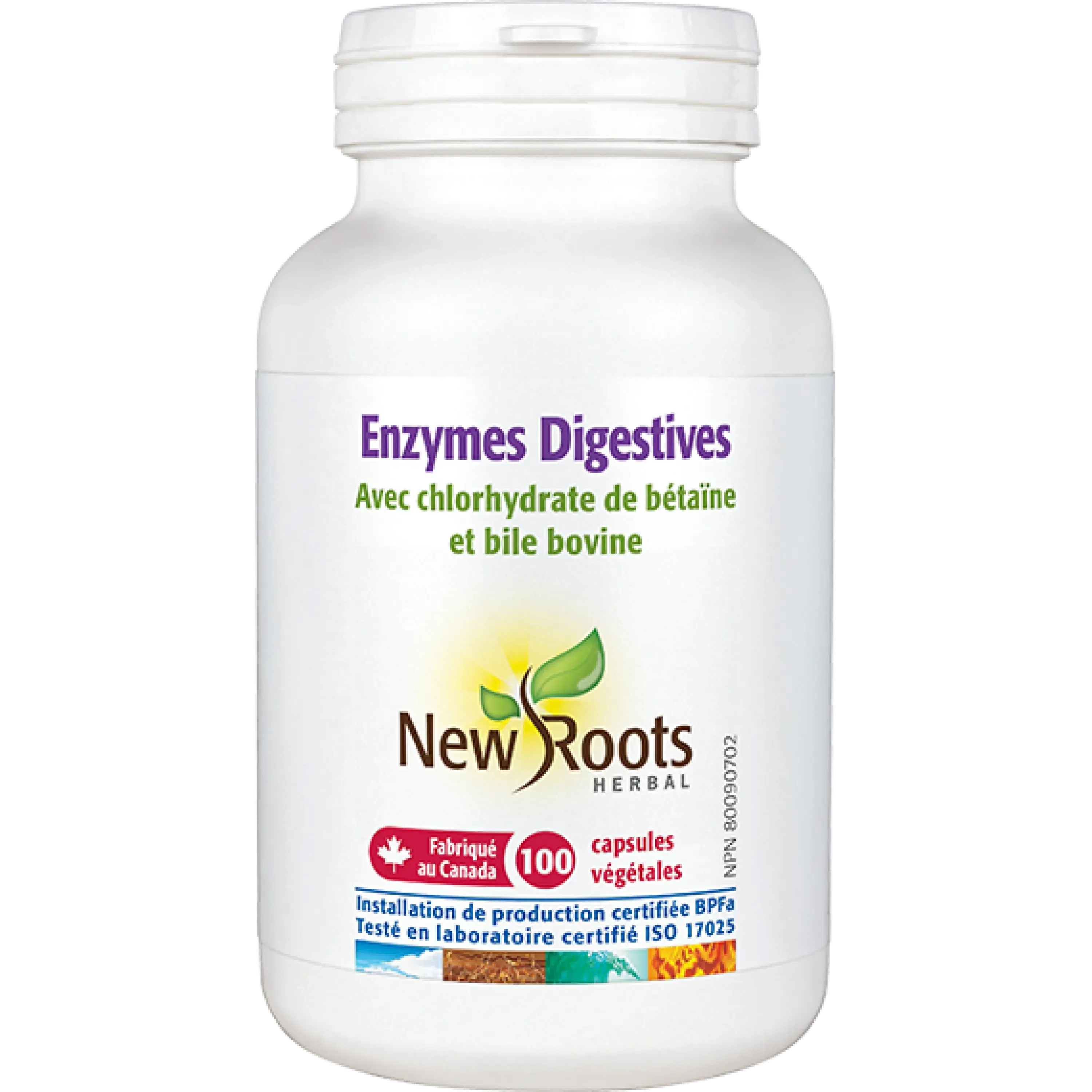 Digestive Enzymes with Ox Bile & Betaine HCl | Papain & Pepsin | 100 Capsules