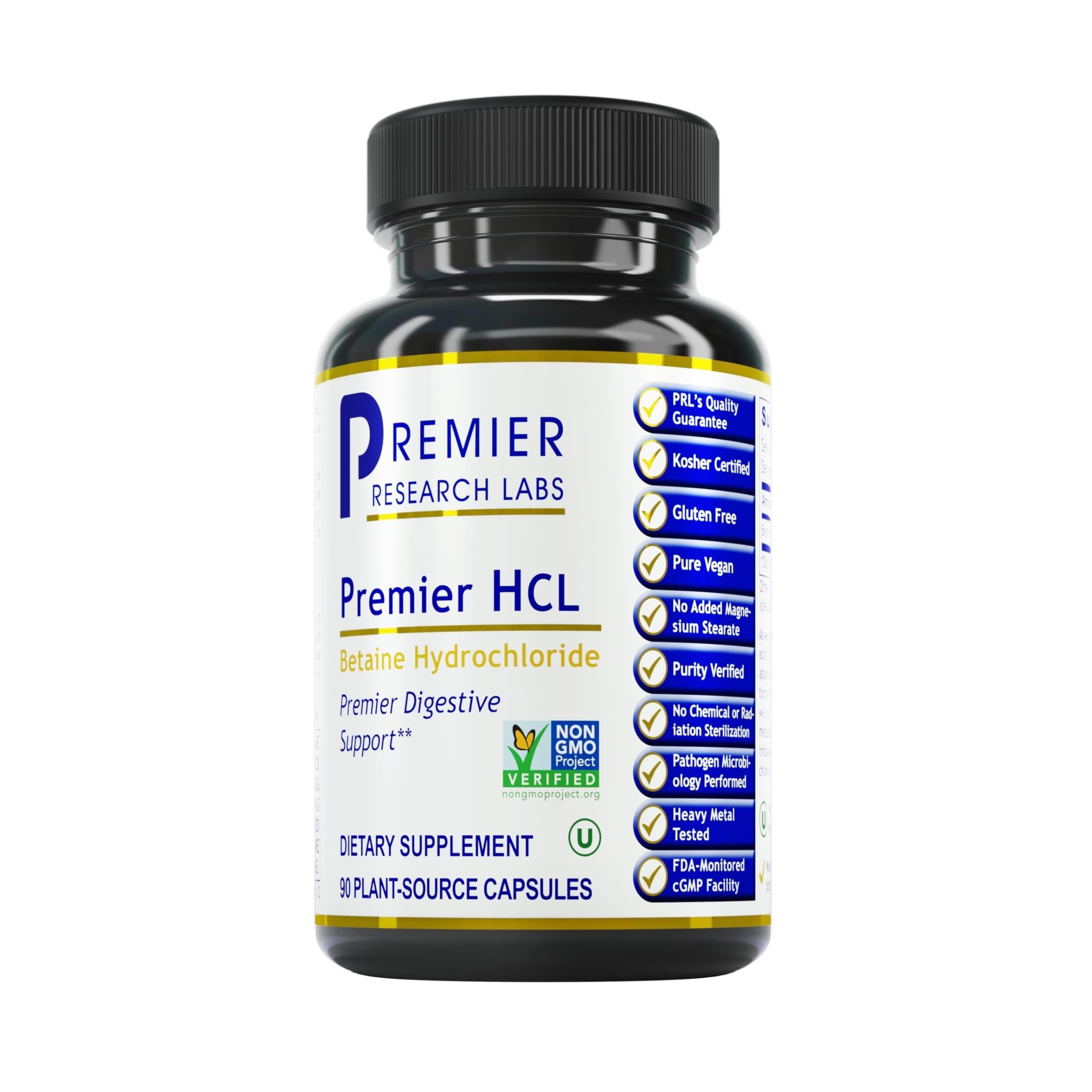 Premier Research Labs Premier HCL | Betaine HCL | 90 Vegetarian Capsules