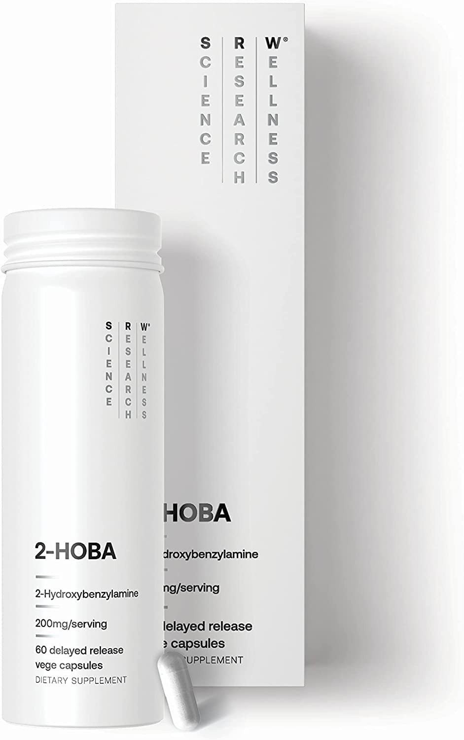 SRW Laboratories 2-HOBA 200mg | Healthy Aging & Brain Function Support | 60 Veg Capsules