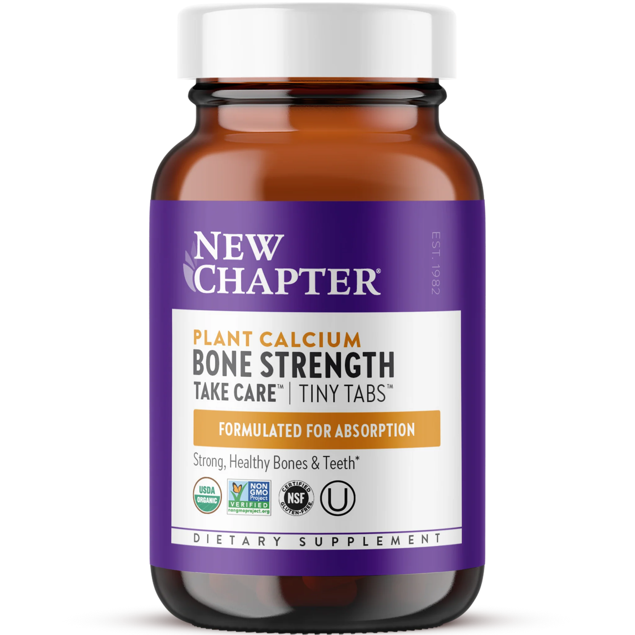 New Chapter Plant Calcium | Bone Strength Take Care™ | 120 Vegan Tablets