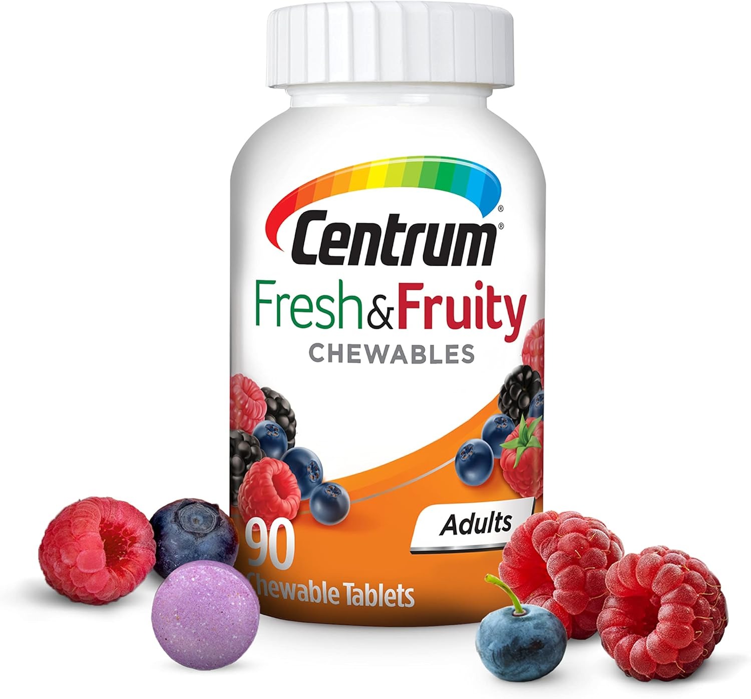 Centrum Adults Fresh Fruity Chewables Multivitamin & Multimineral | Mixed Berry | 90 Ct