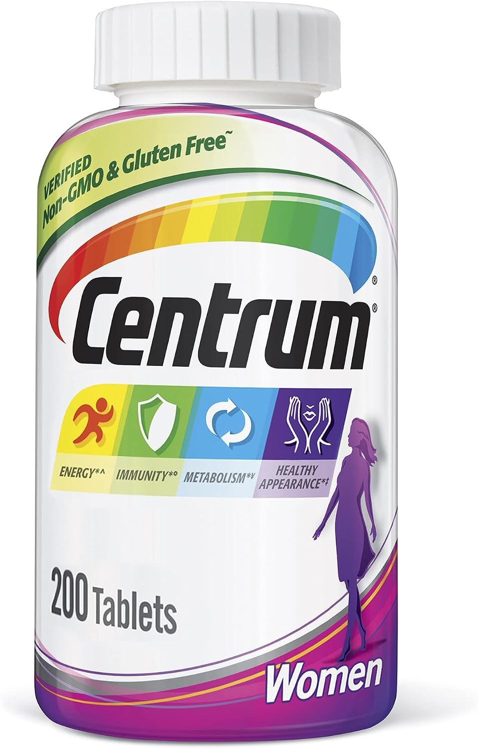 Centrum Multivitamin for Women | Multivitamin & Multimineral with Iron | 200 Tablets