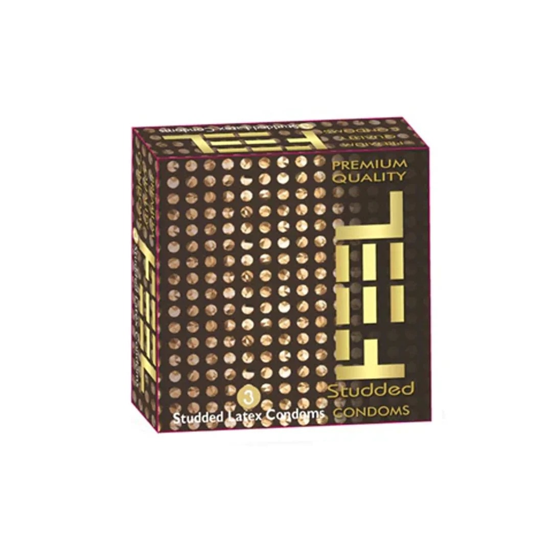 Feel Stud Extra Dotted 3 Count Condoms – Sexual Wellness