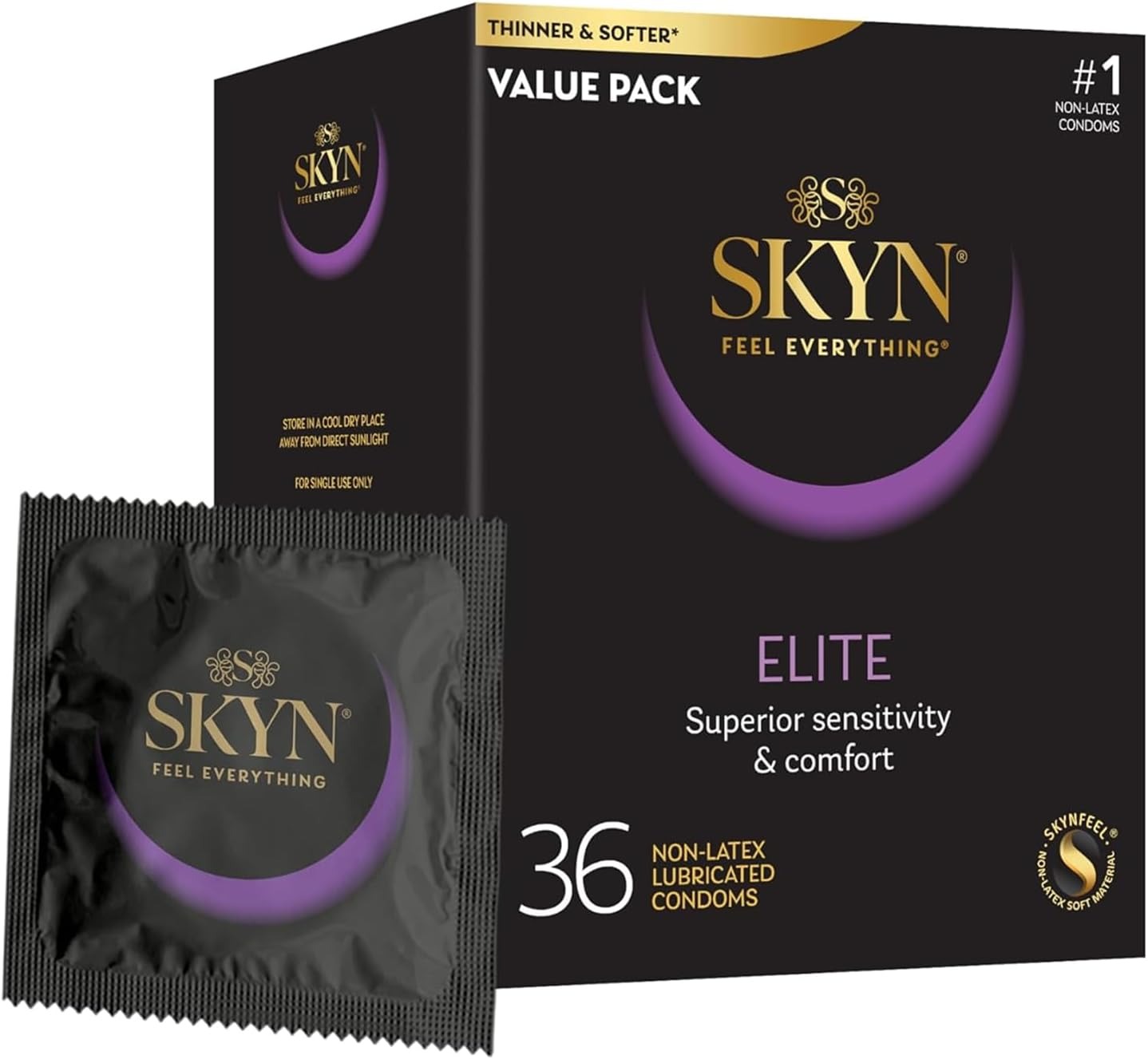 SKYN Elite 36 Count Condoms – Ultra-Thin & Latex-Free Pakistan