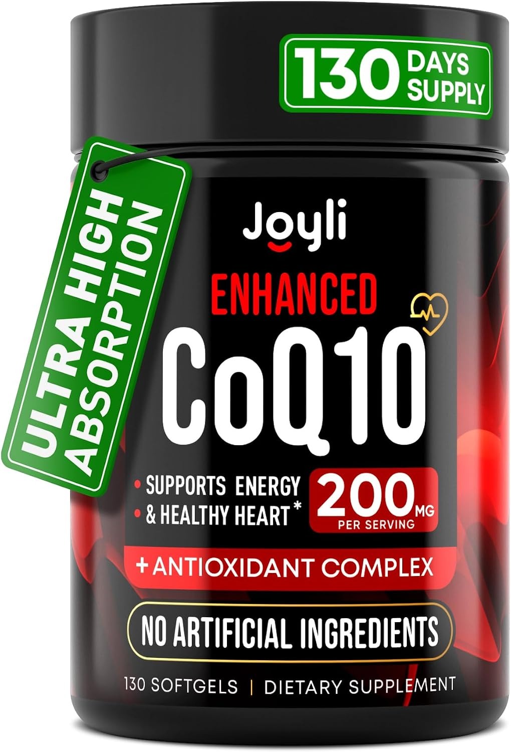 High Absorption CoQ10 200mg Softgels | Coenzyme Q10 | Daily Wellness