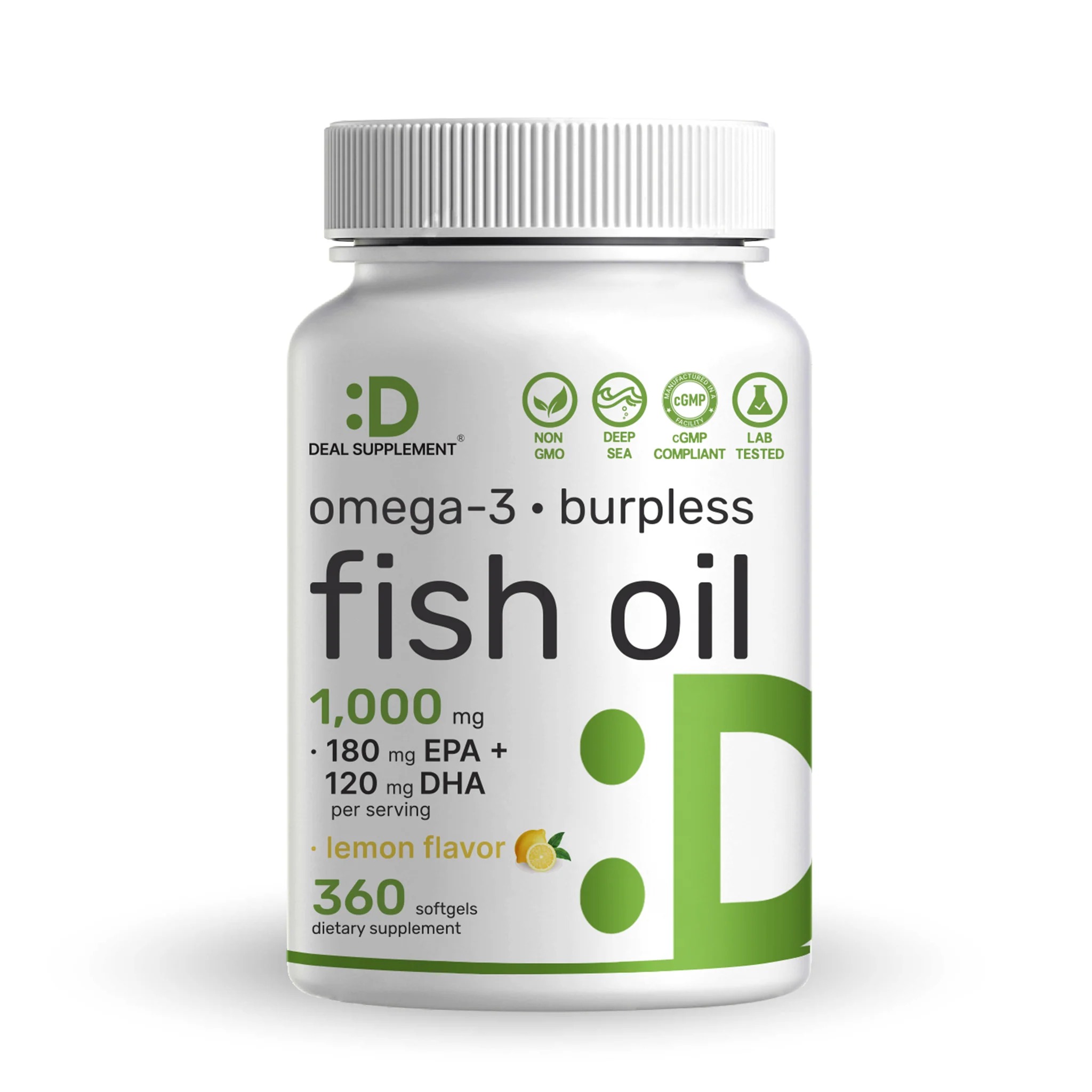 Omega 3 Fish Oil 3000mg | High Potency Supplement | 240 Softgels