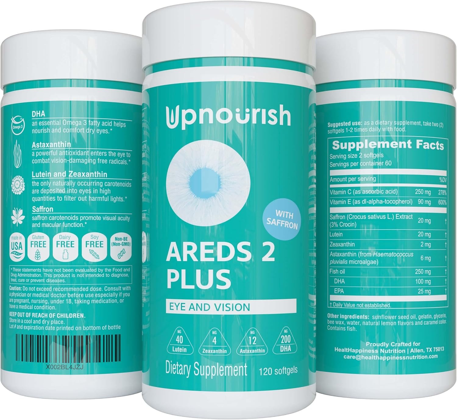 AREDS 2 Plus Ocular Protocol | Eye Health Nutritional Supplement