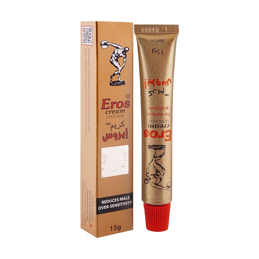 Eros Lidocaine Delay Cream 15g | Topical Delay Cream