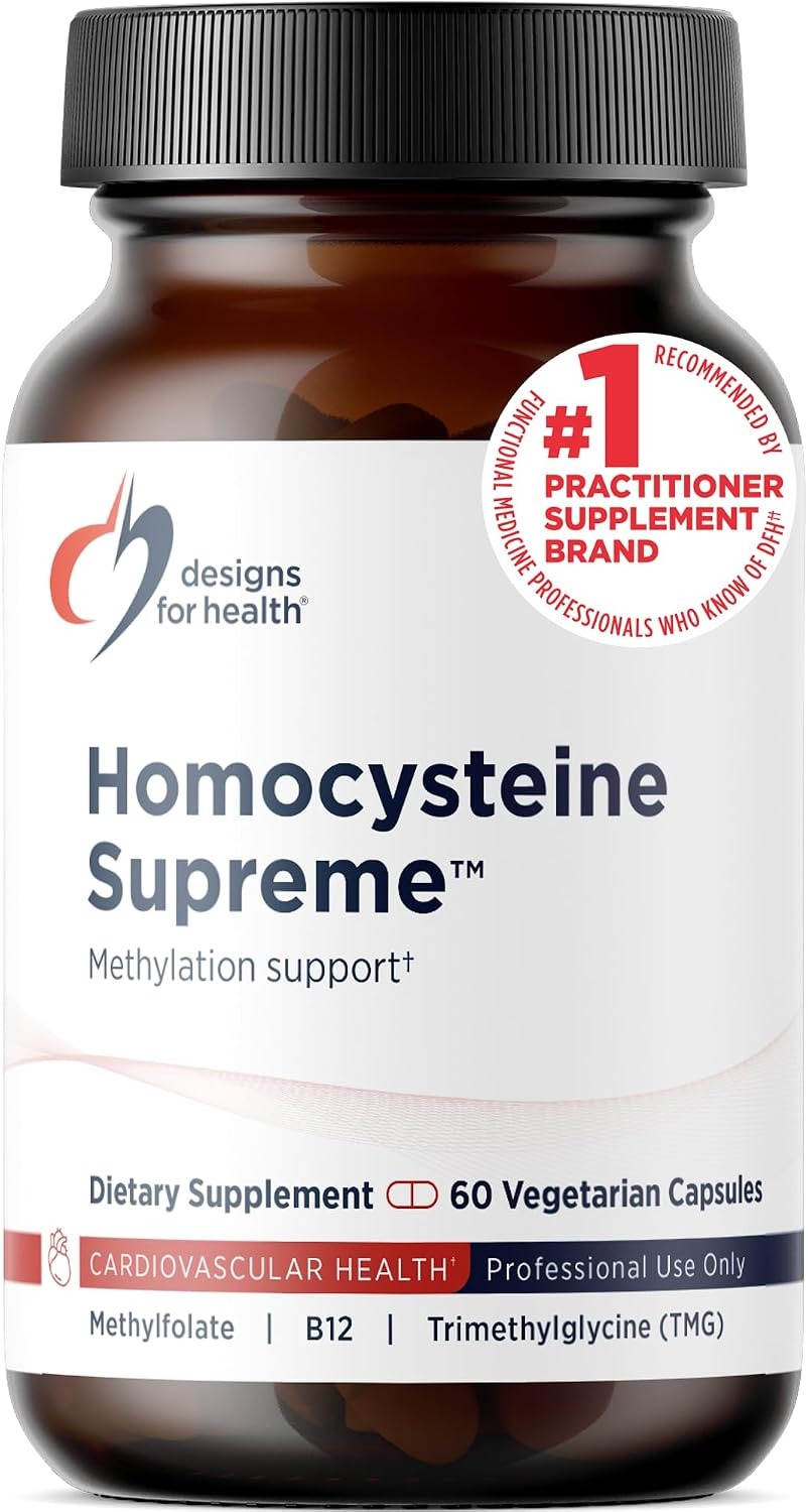 Designs for Health Homocysteine Supreme | Methylated B Vitamins | 60 Capsules