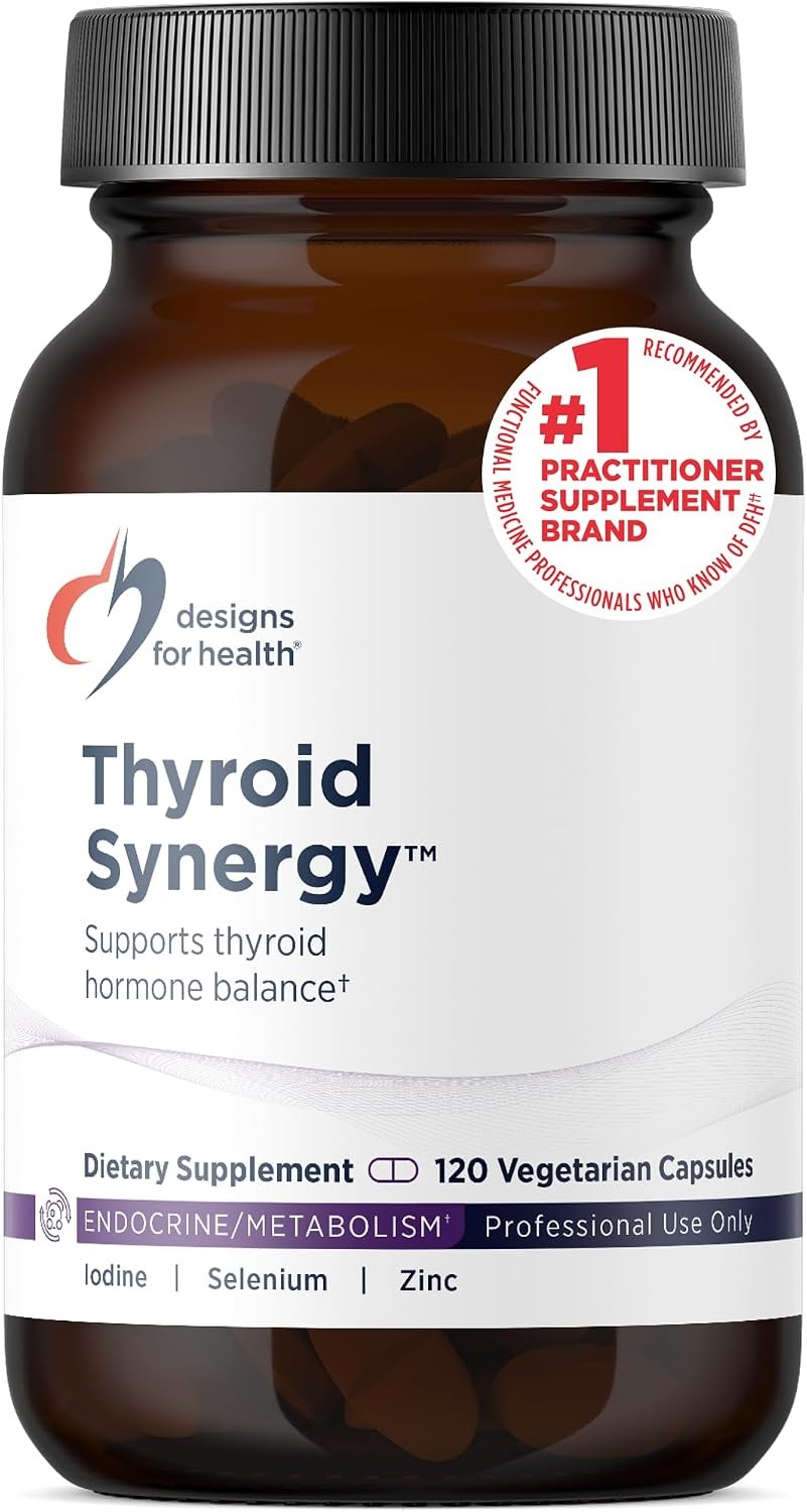 Designs for Health Thyroid Synergy | Thyroid Support Supplement | 120