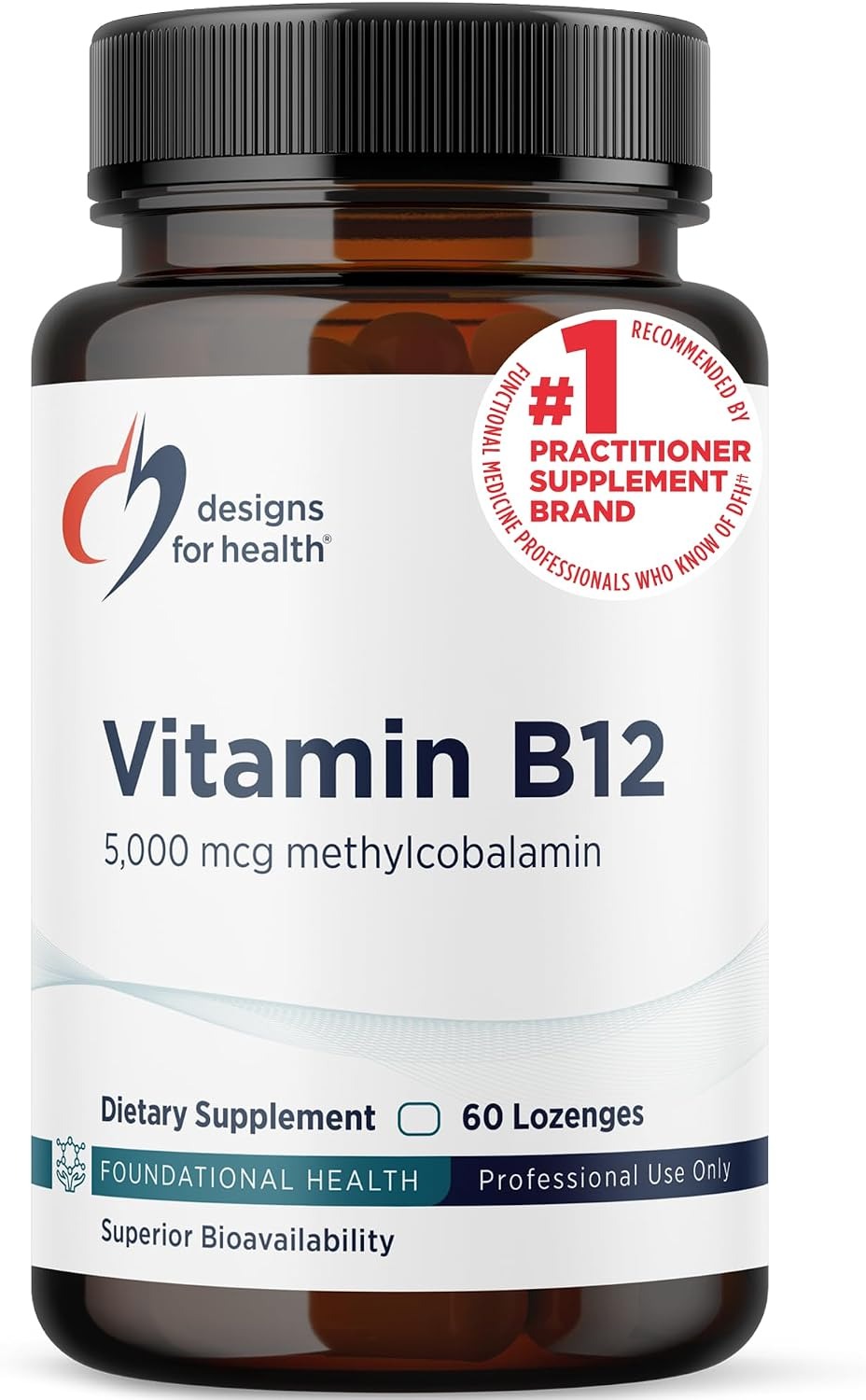 Designs for Health Vitamin B12 5000mcg Lozenges | Berry | 60