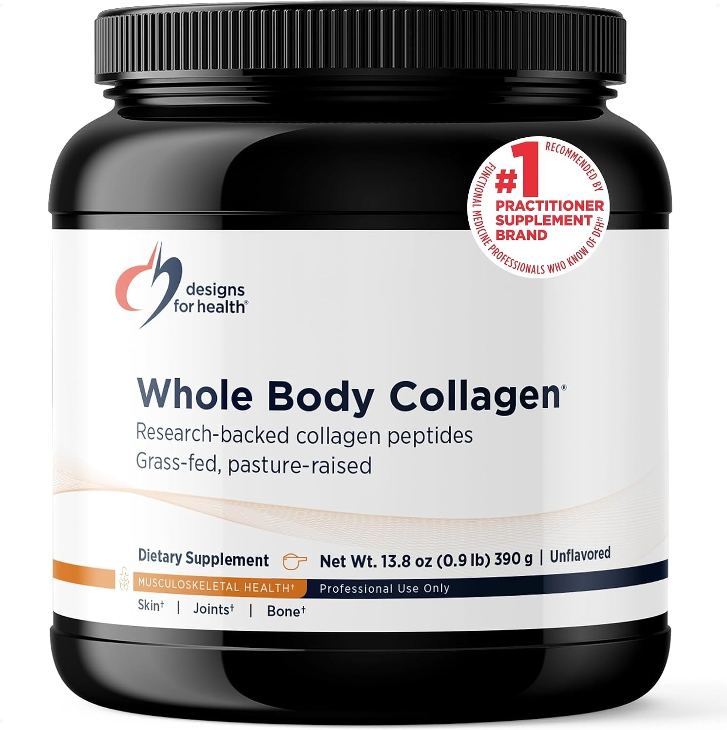 Designs for Health Whole Body Collagen | Fortigel & Verisol | 30 Servings