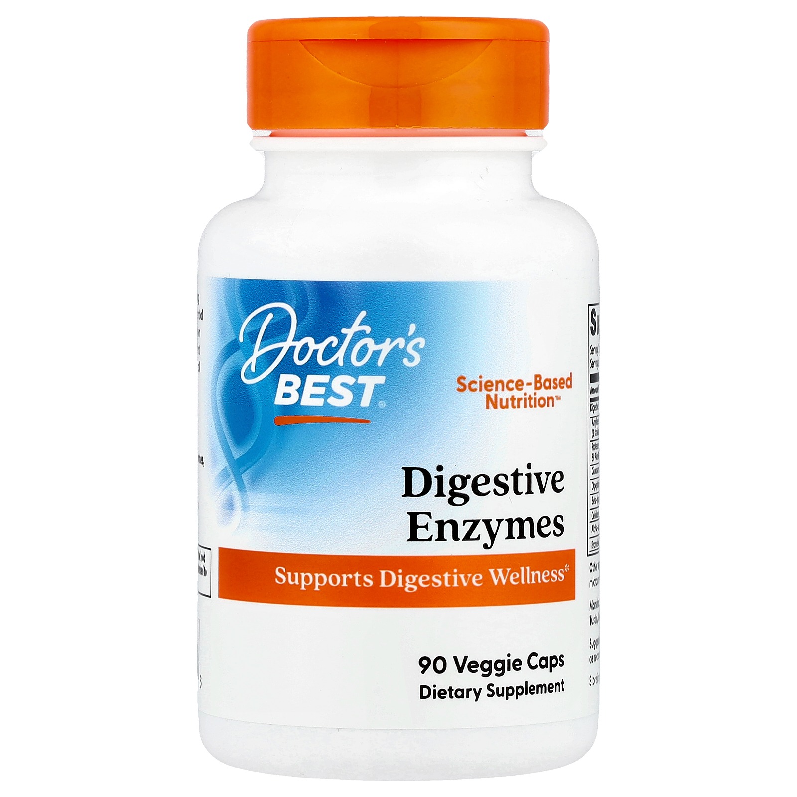Doctor’s Best Digestive Enzymes Non-GMO & Vegetarian 90 Veggie Caps