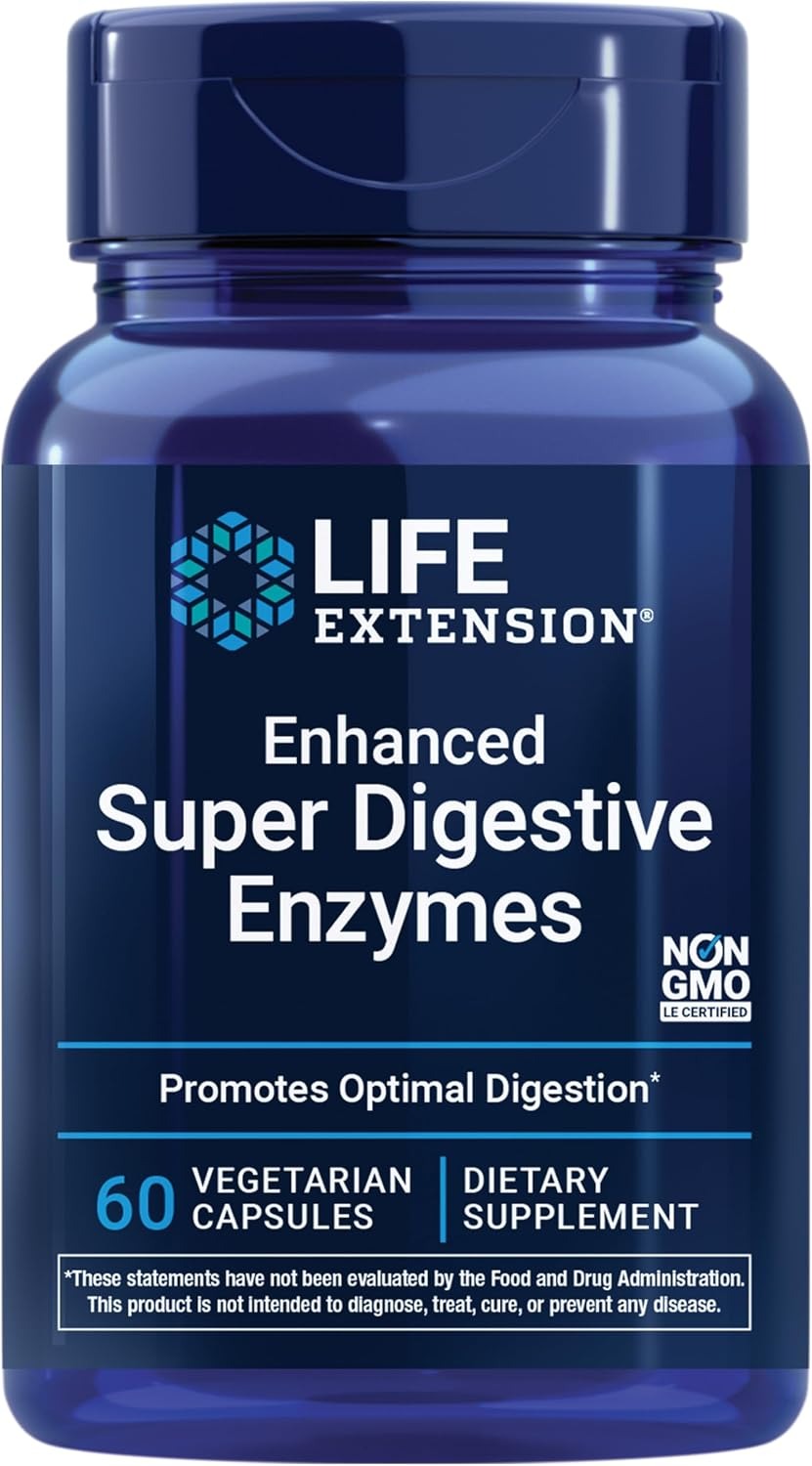Life Extension Enhanced Super Digestive Enzymes | 60 Capsules