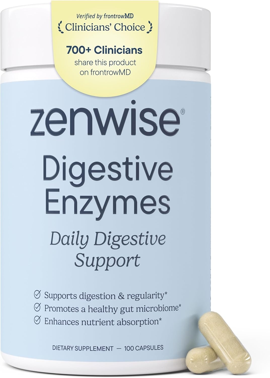 Zenwise Health Digestive Enzymes & Probiotics | Gut Health | 180 Ct