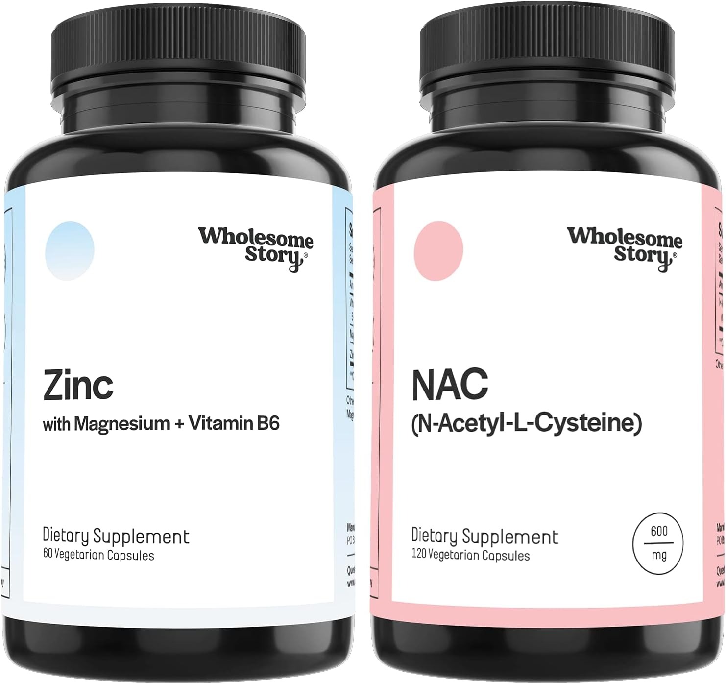 Wholesome Story Zinc Magnesium Vitamin B6 Supplement